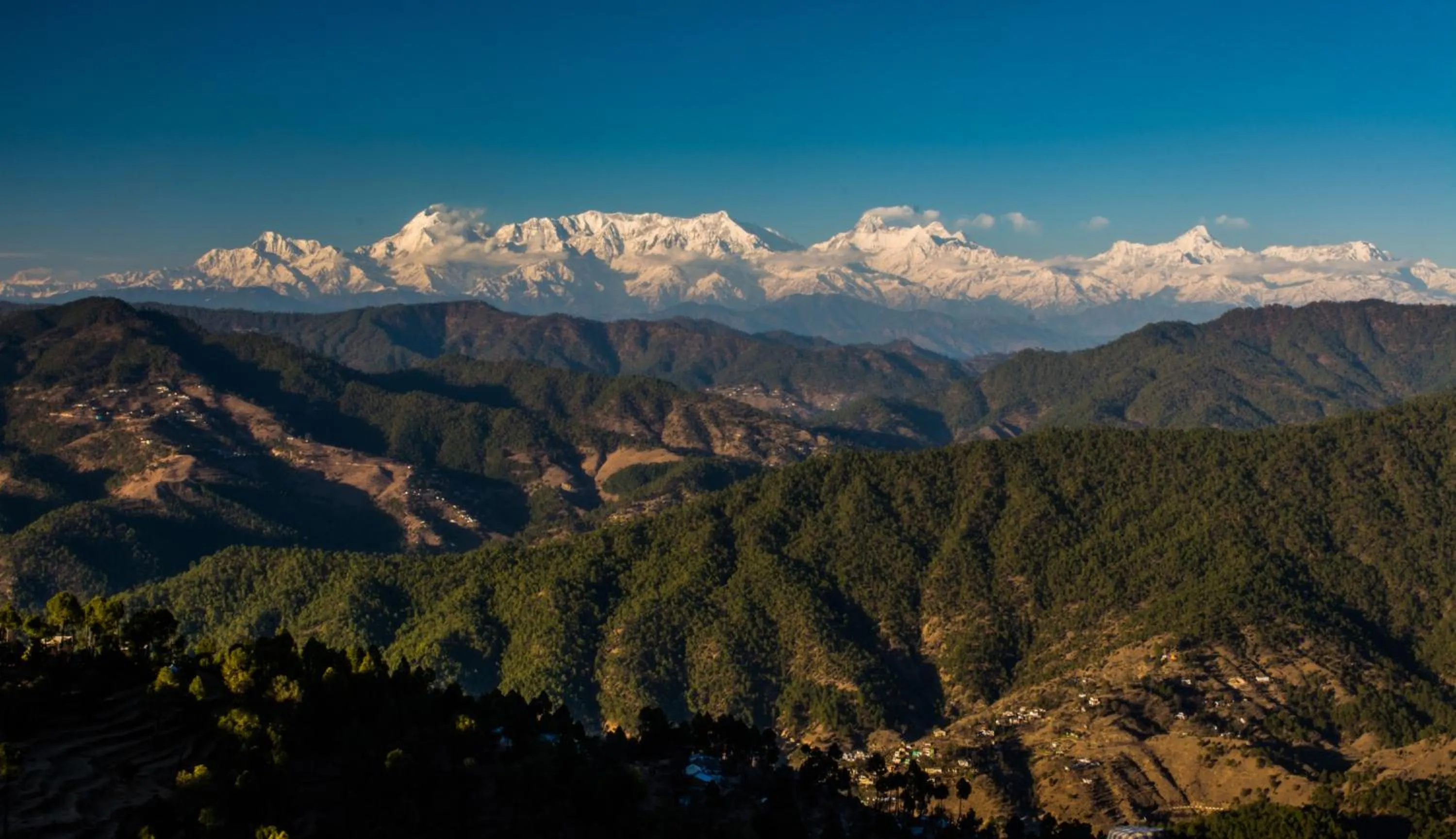 Natural landscape in Captains Paradise Luxury Resort at Mukteshwar Hill Station