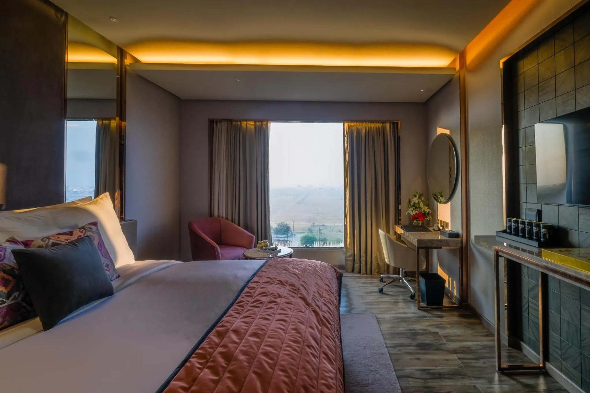 View (from property/room), Bed in The Park Indore