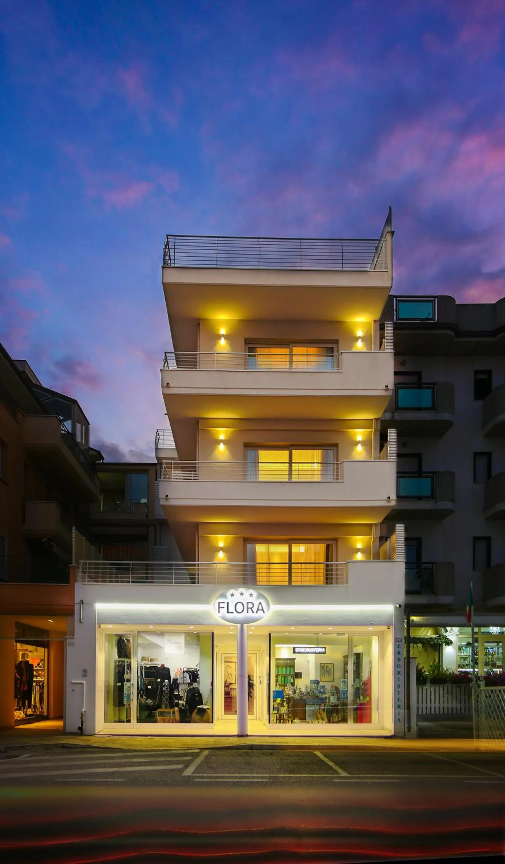 Property building in Hotel Flora