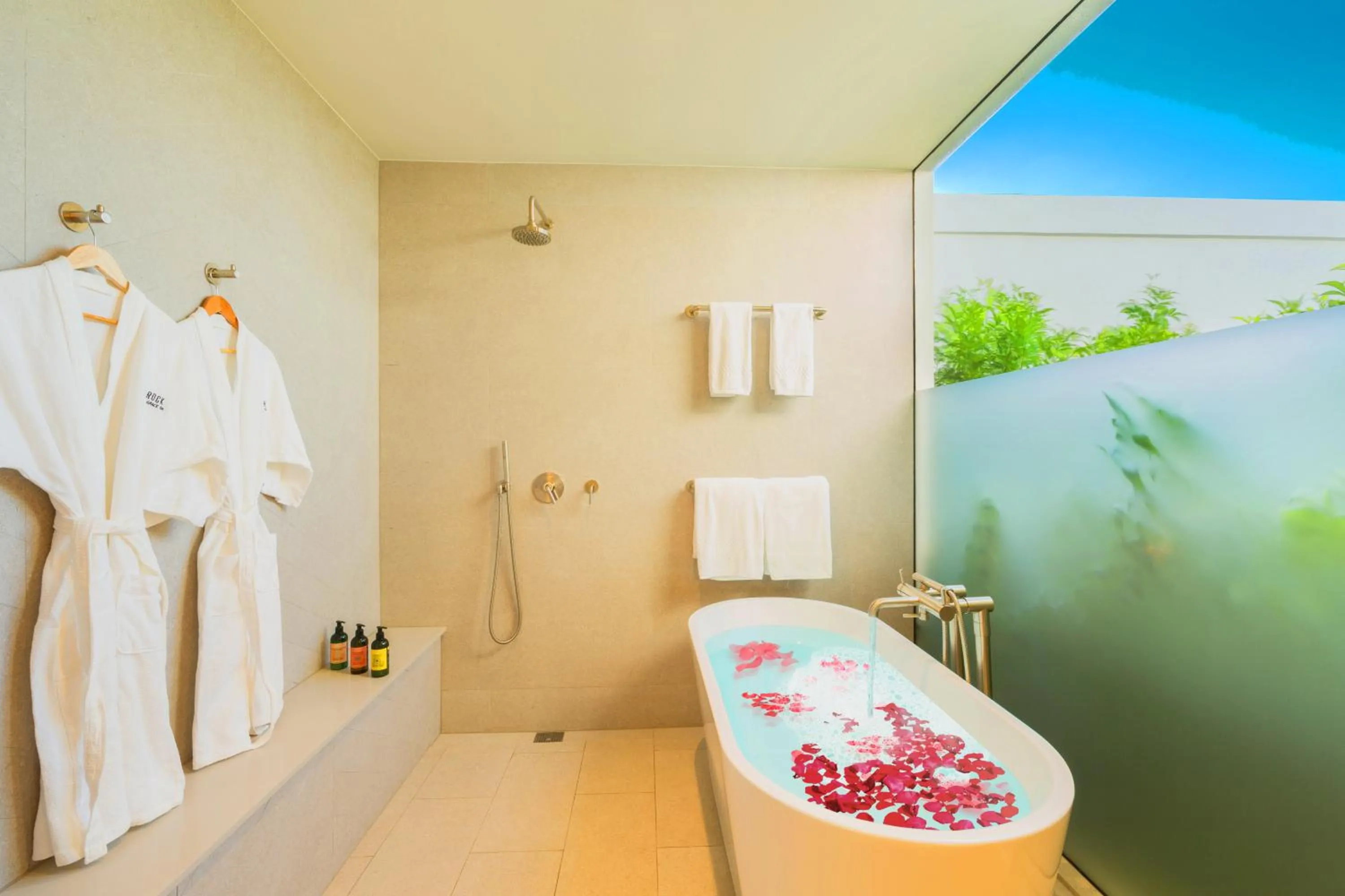 Shower in Rock House