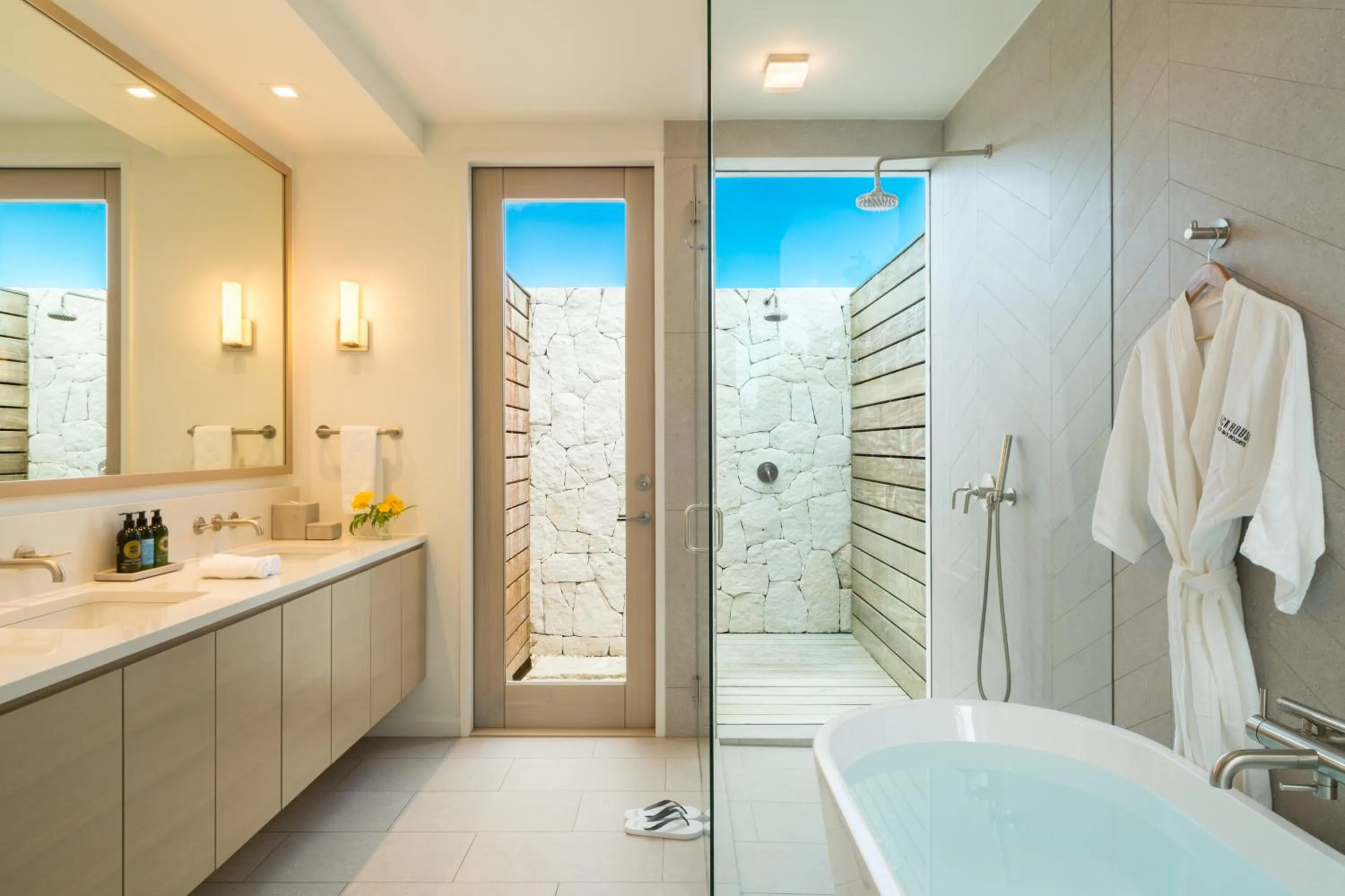 Shower in Rock House