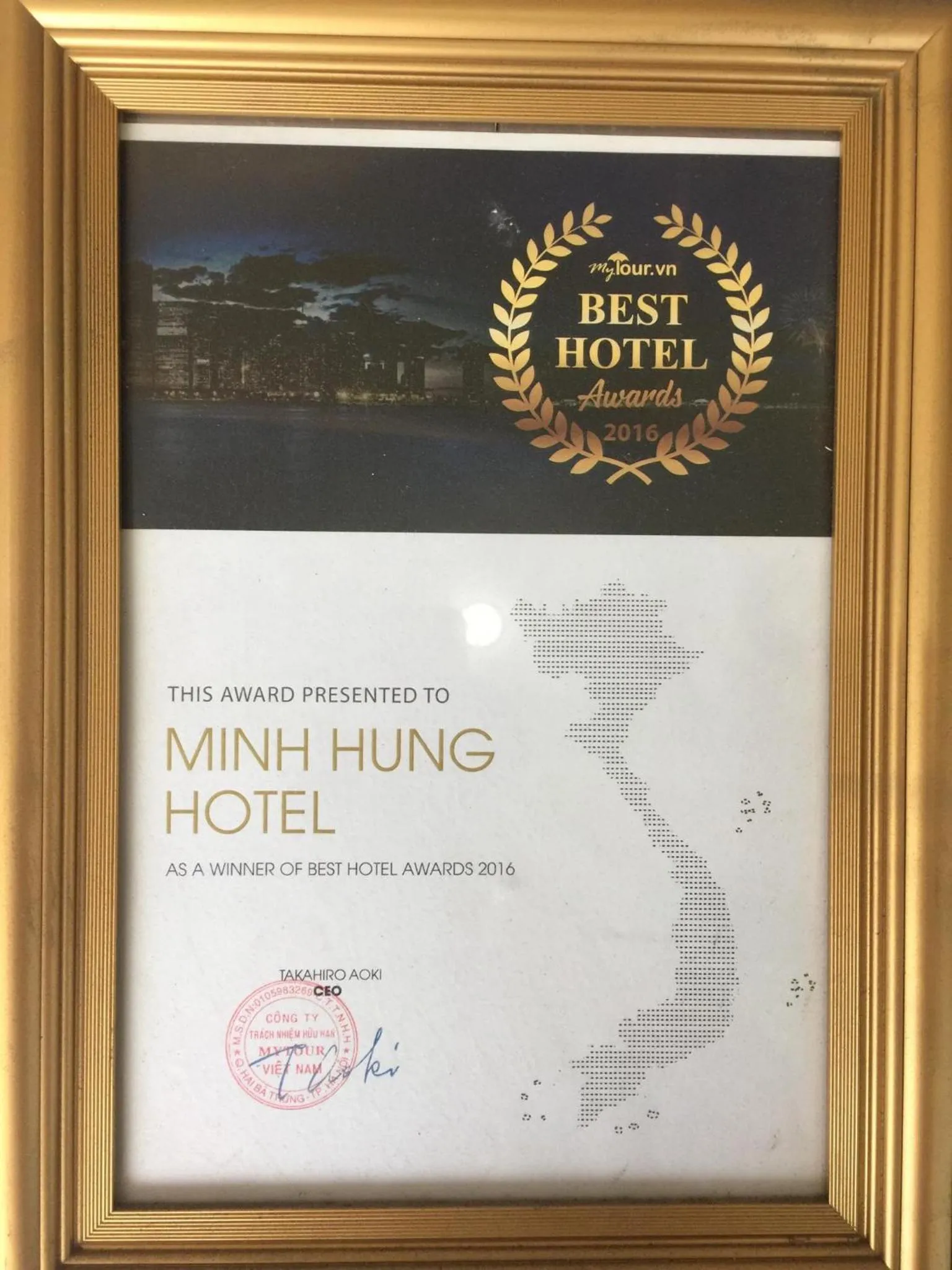 Decorative detail in Minh Hung Hotel