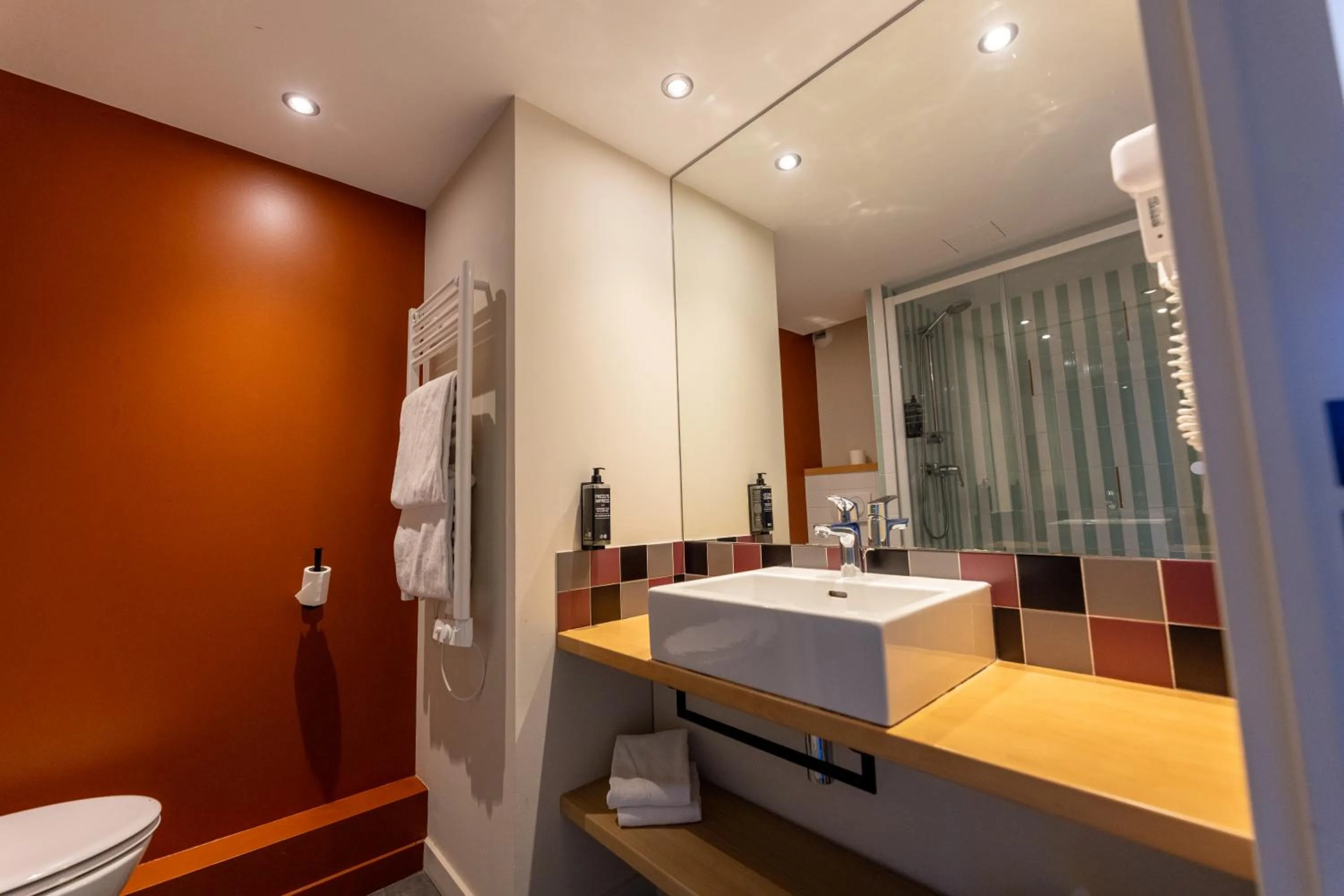 Toilet in Hotel Donibane Saint-Jean-de-Luz