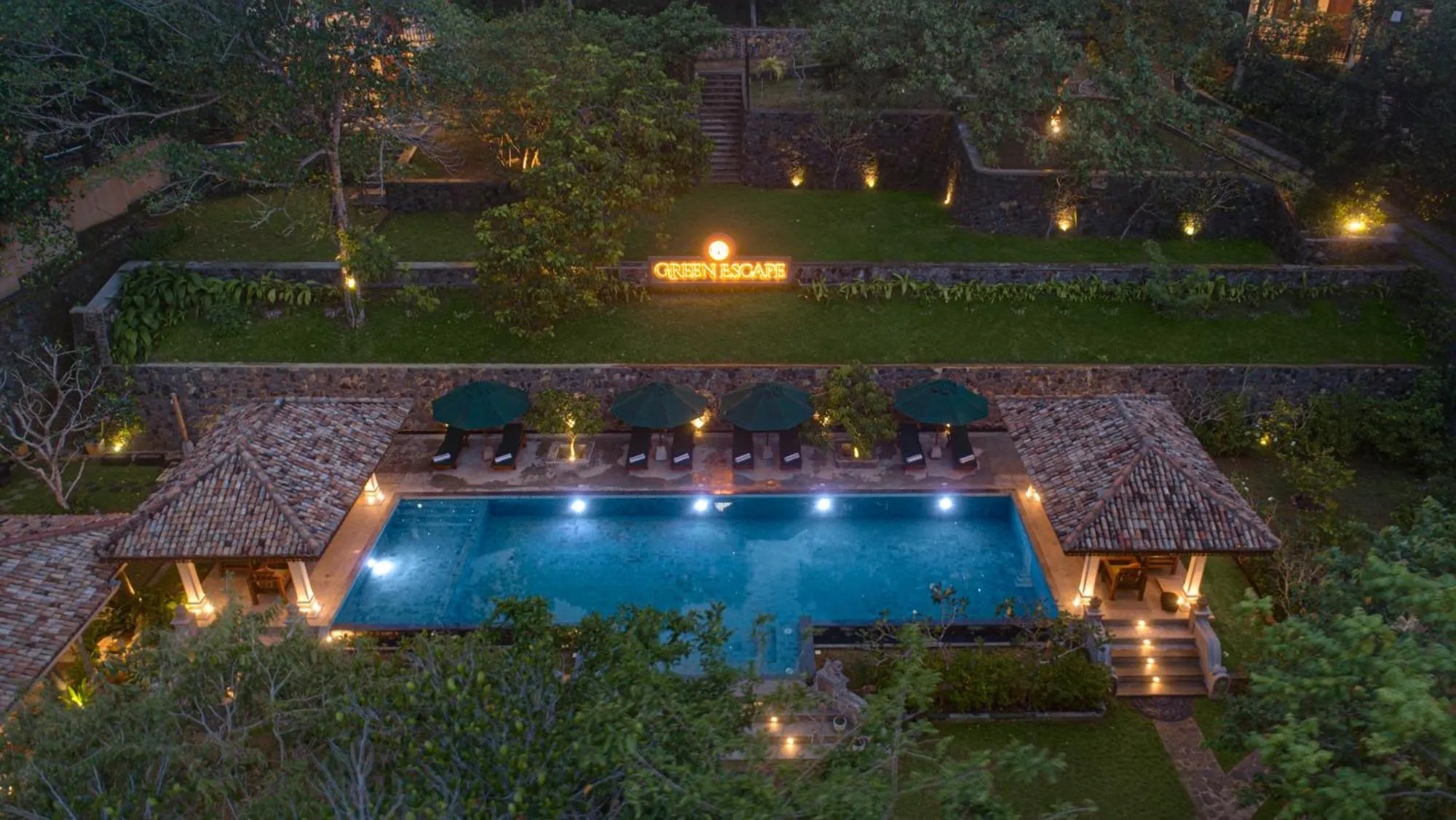 Bird's eye view in Green Escape Unawatuna