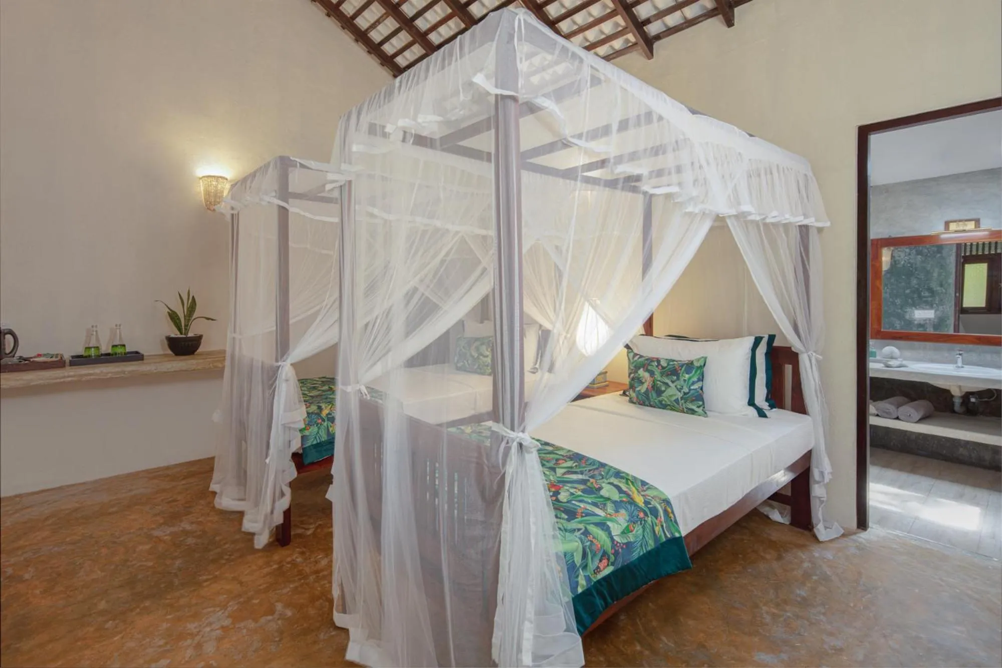 Bedroom, Bed in Green Escape Unawatuna