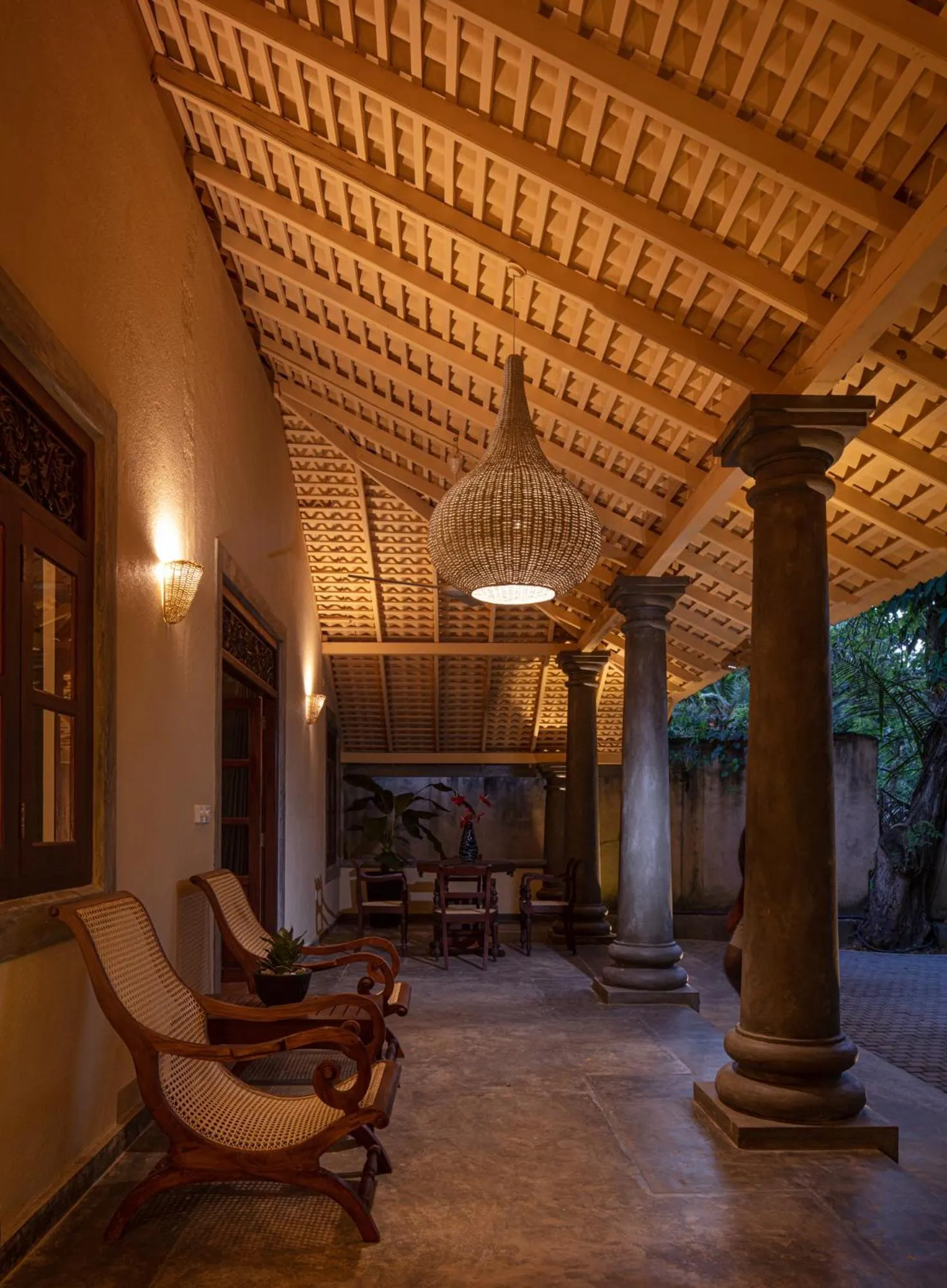 Seating area in Green Escape Unawatuna