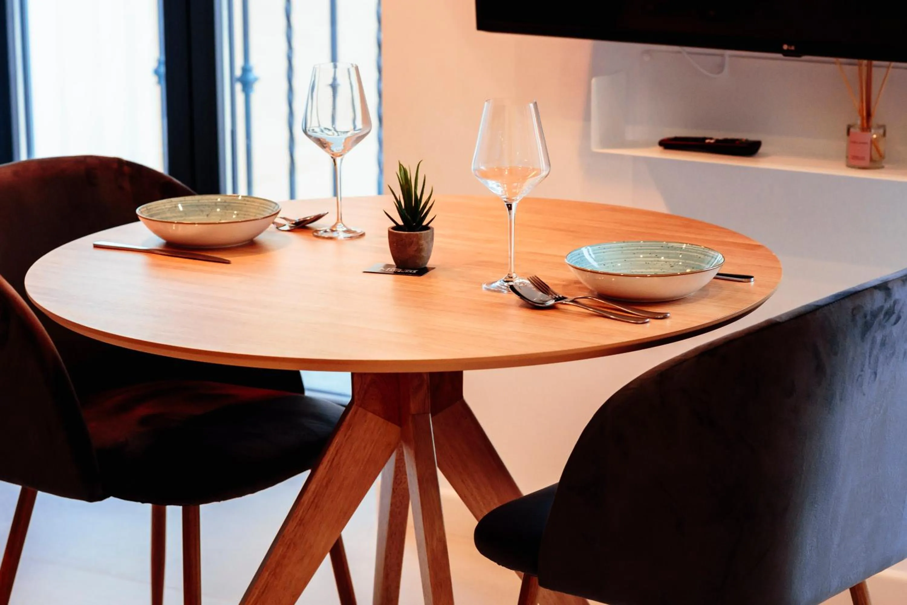 Dining area in Apartamentos Plaza de España 6