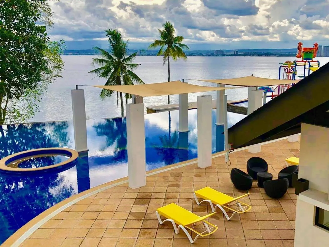 View (from property/room) in Crusoe Cabins Costa Azalea