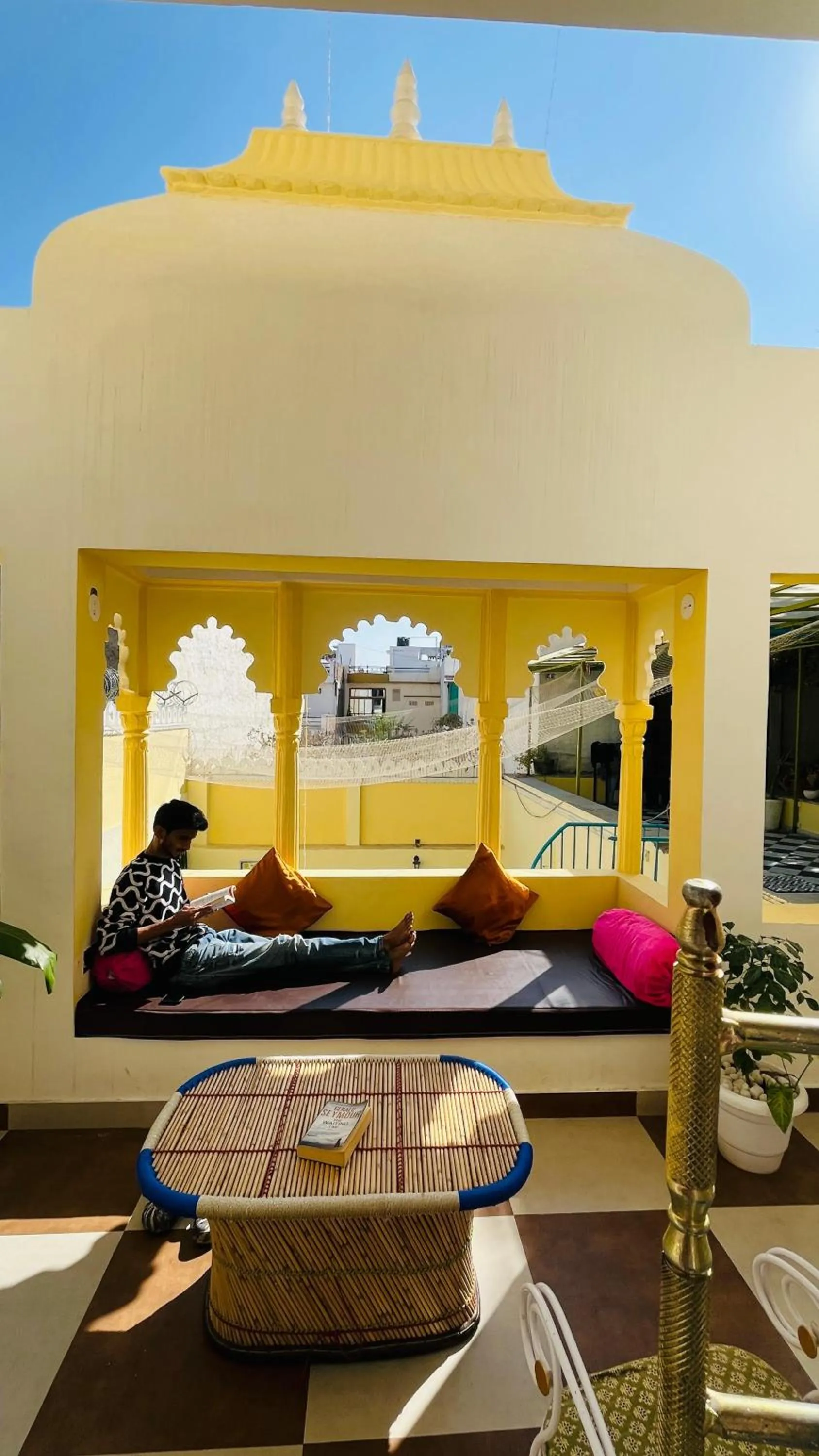 Seating area in Hotel Ushaan Haveli