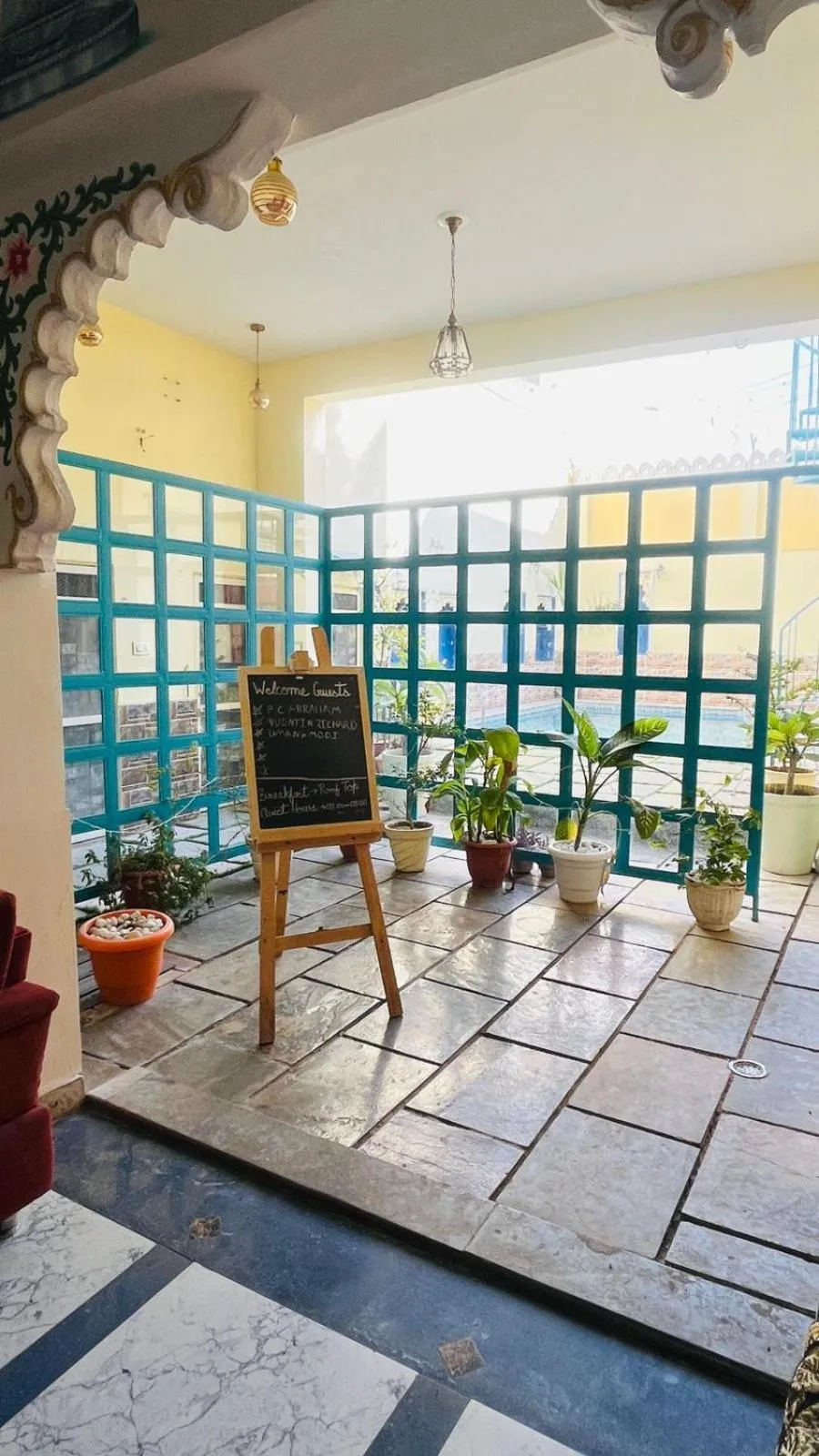 Pool view in Hotel Ushaan Haveli