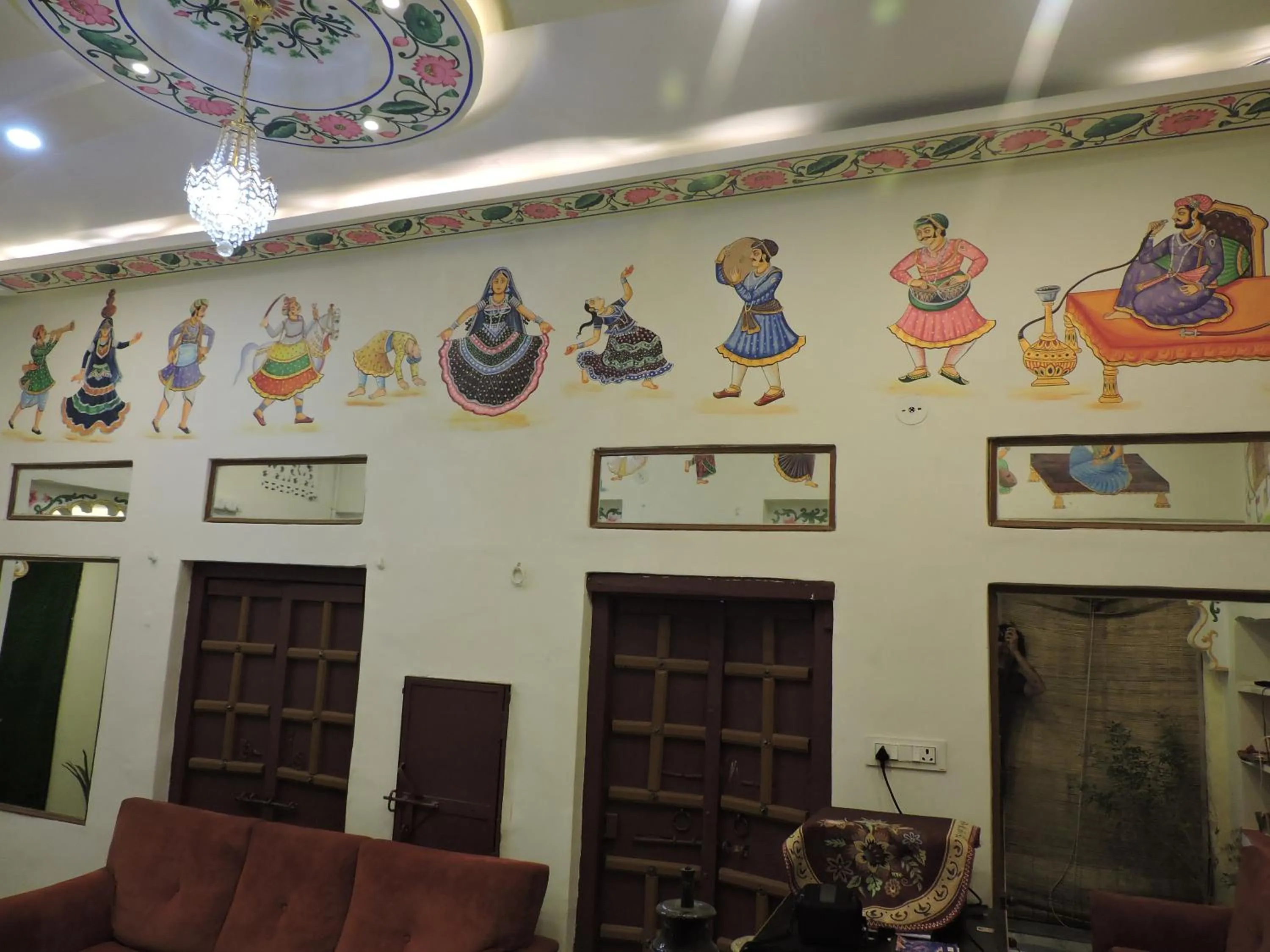 Seating area in Hotel Ushaan Haveli
