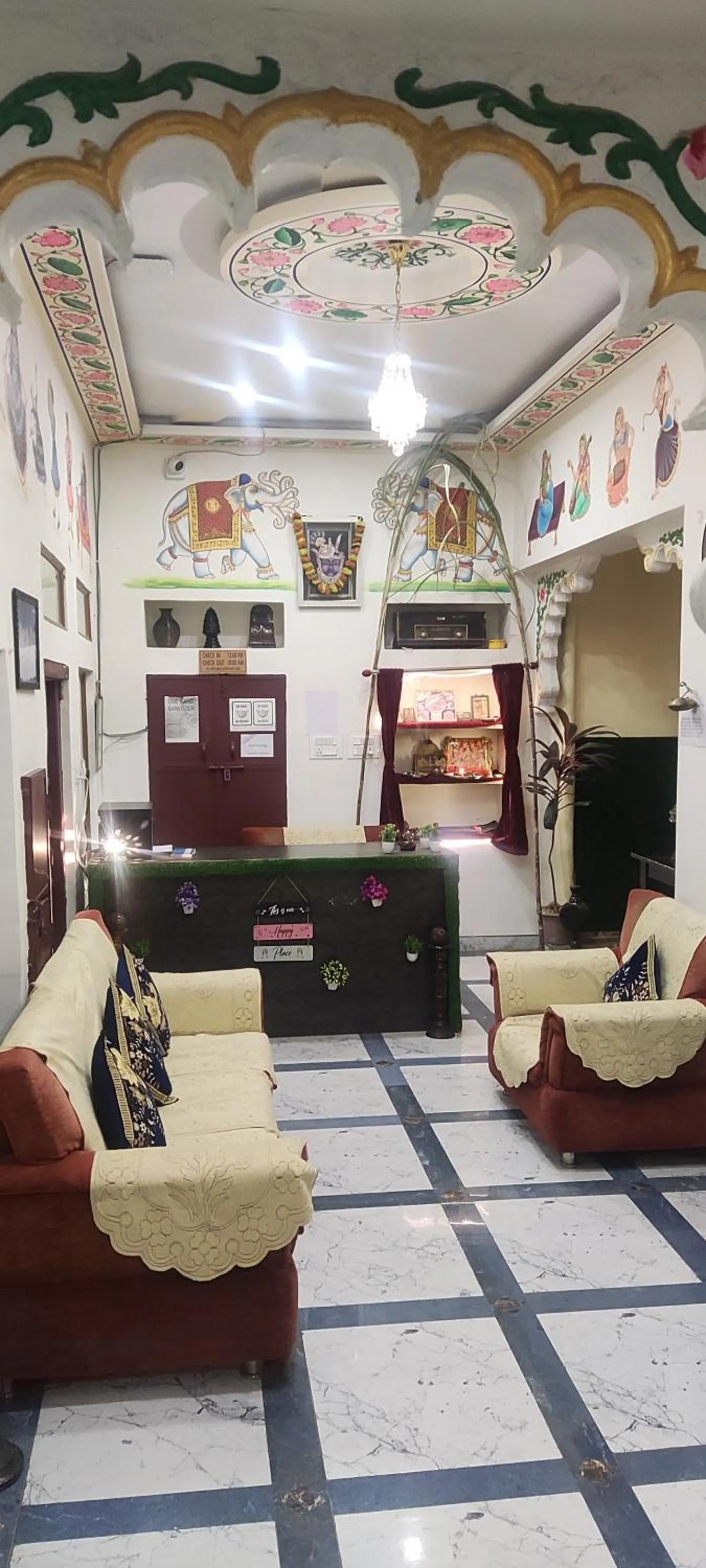 Lobby or reception in Hotel Ushaan Haveli