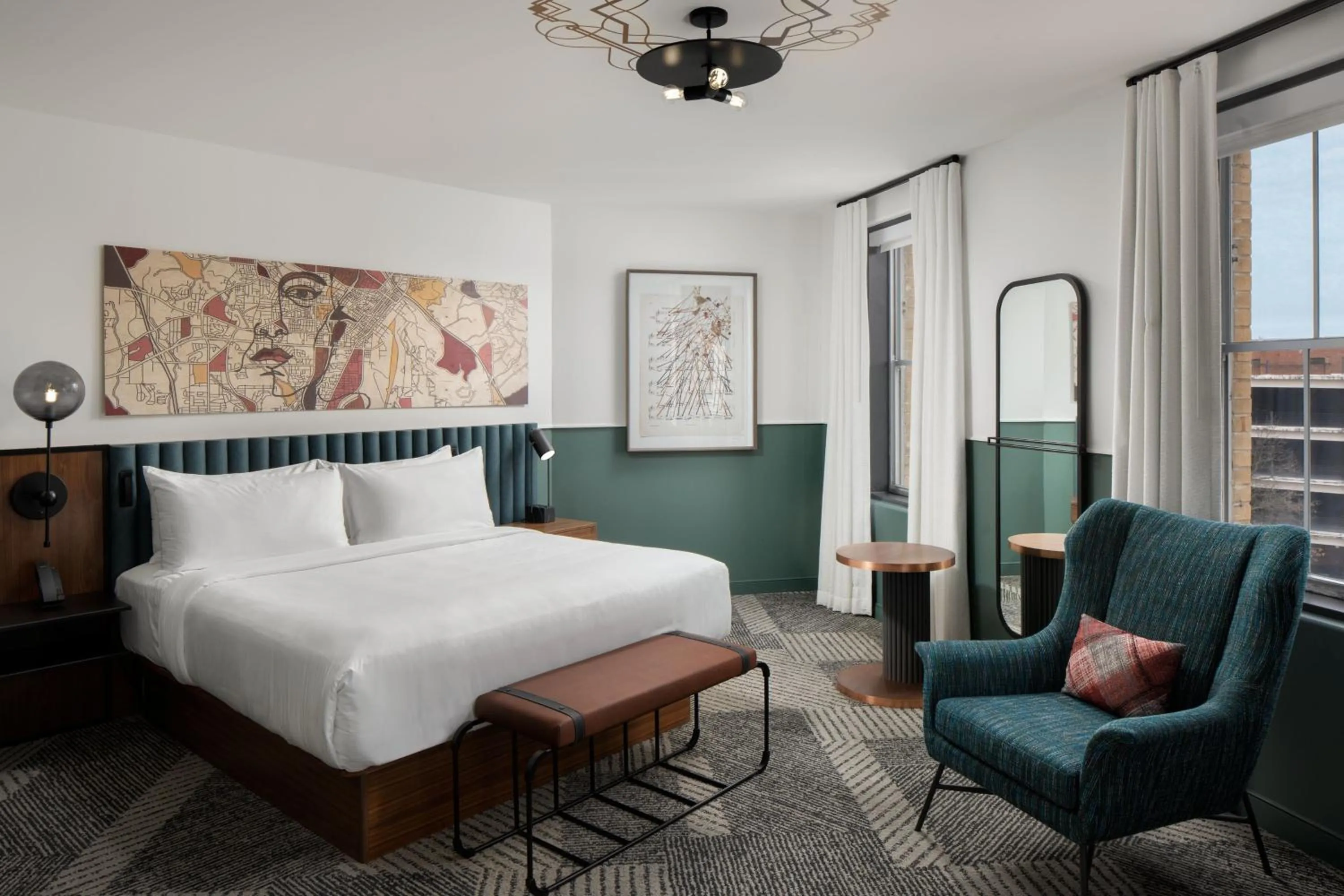 Bedroom, Bed in Hotel Forty Five, Macon, a Tribute Portfolio Hotel