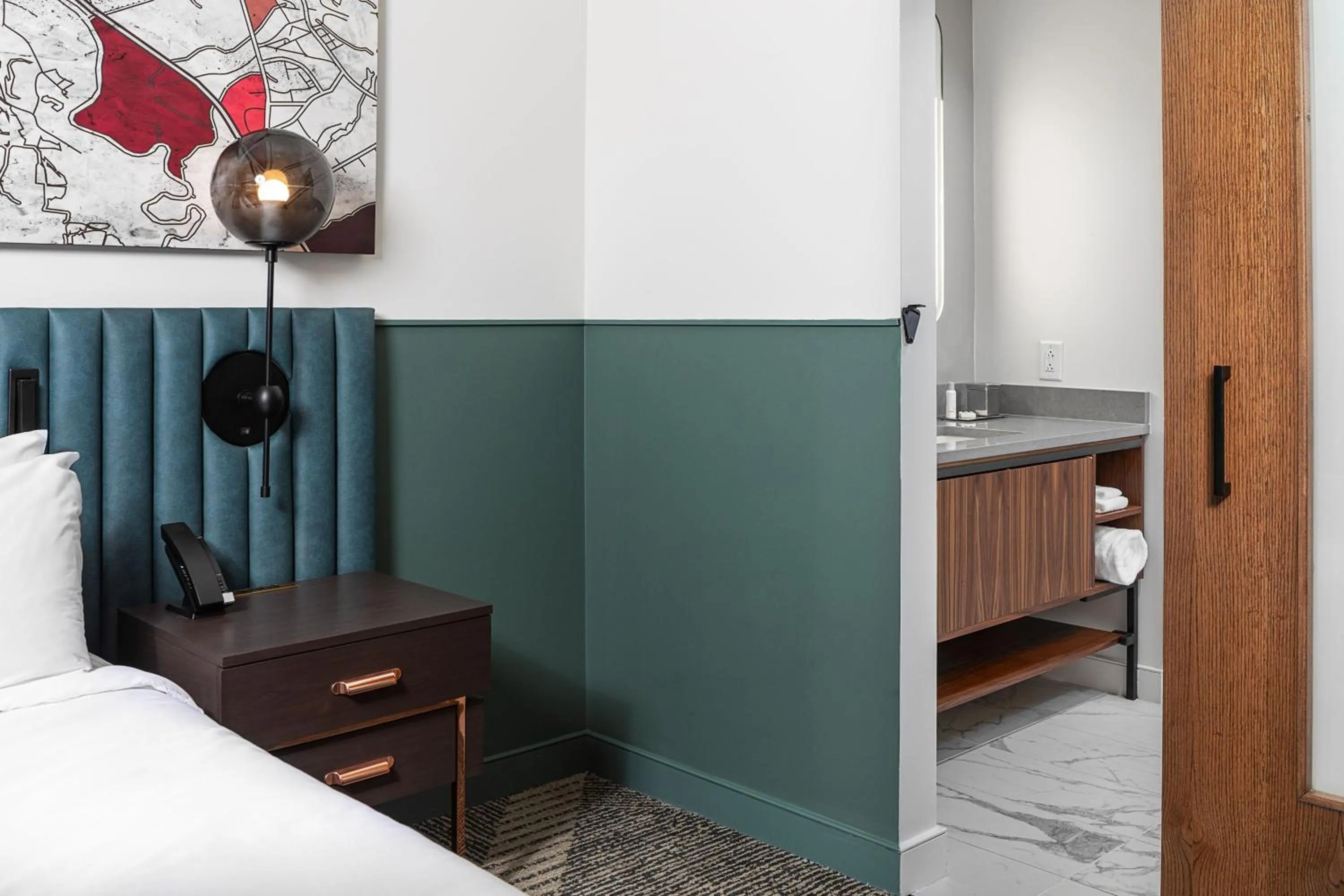 Bedroom, Bed in Hotel Forty Five, Macon, a Tribute Portfolio Hotel