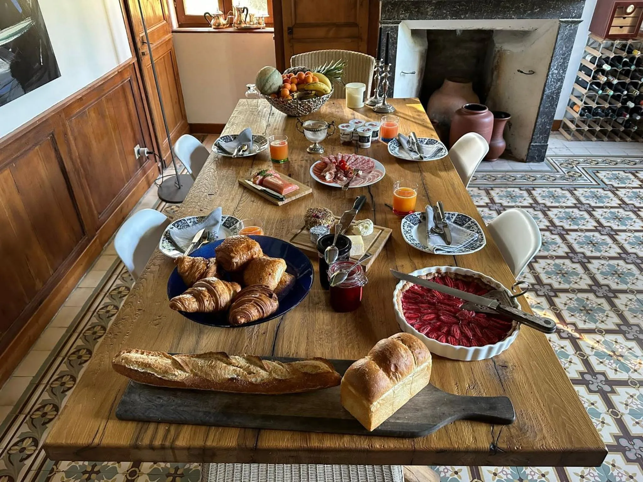 Food and drinks in Le Domaine des Volets bleus