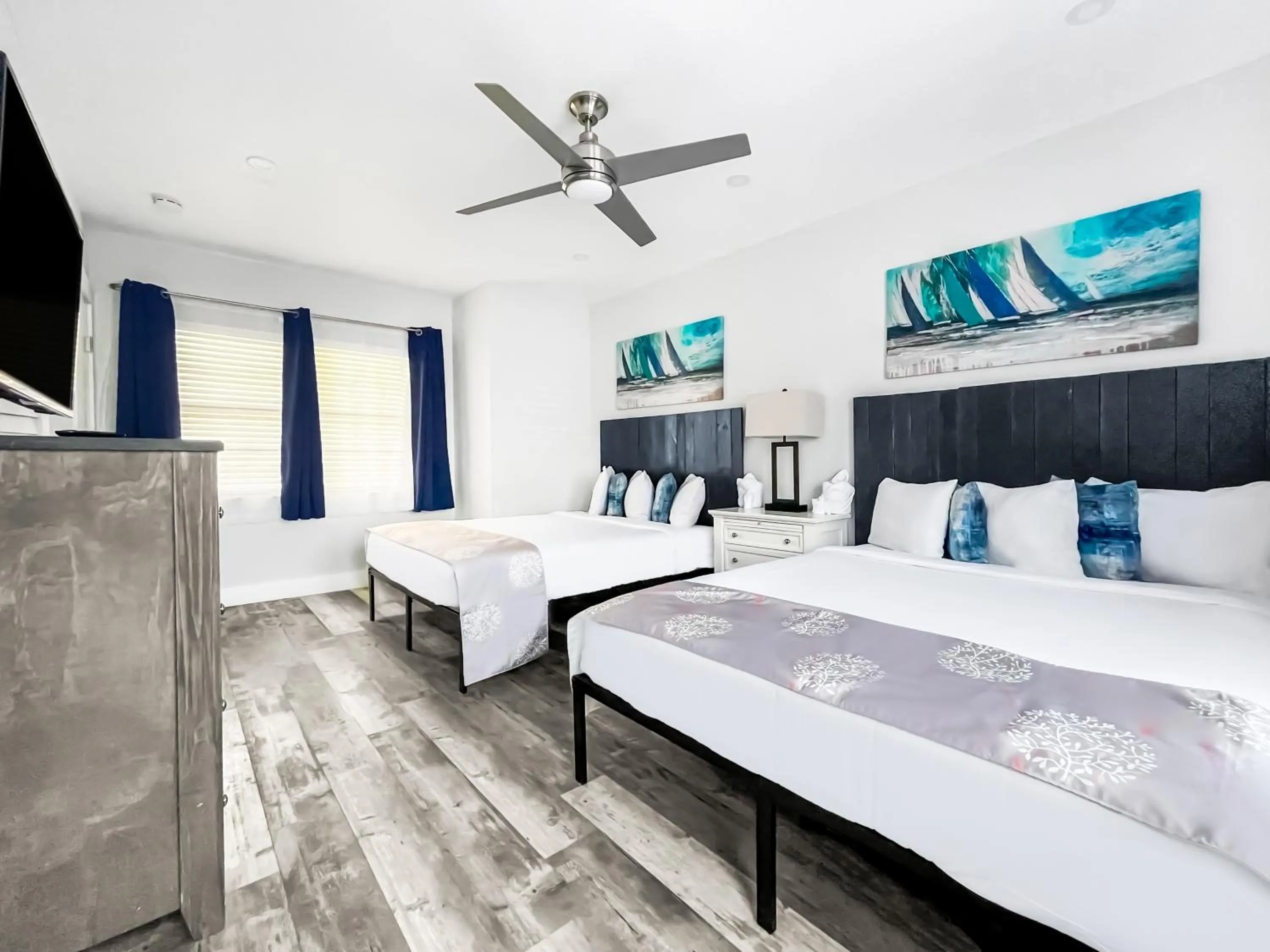 Bed in Neptune Oceanfront Rentals