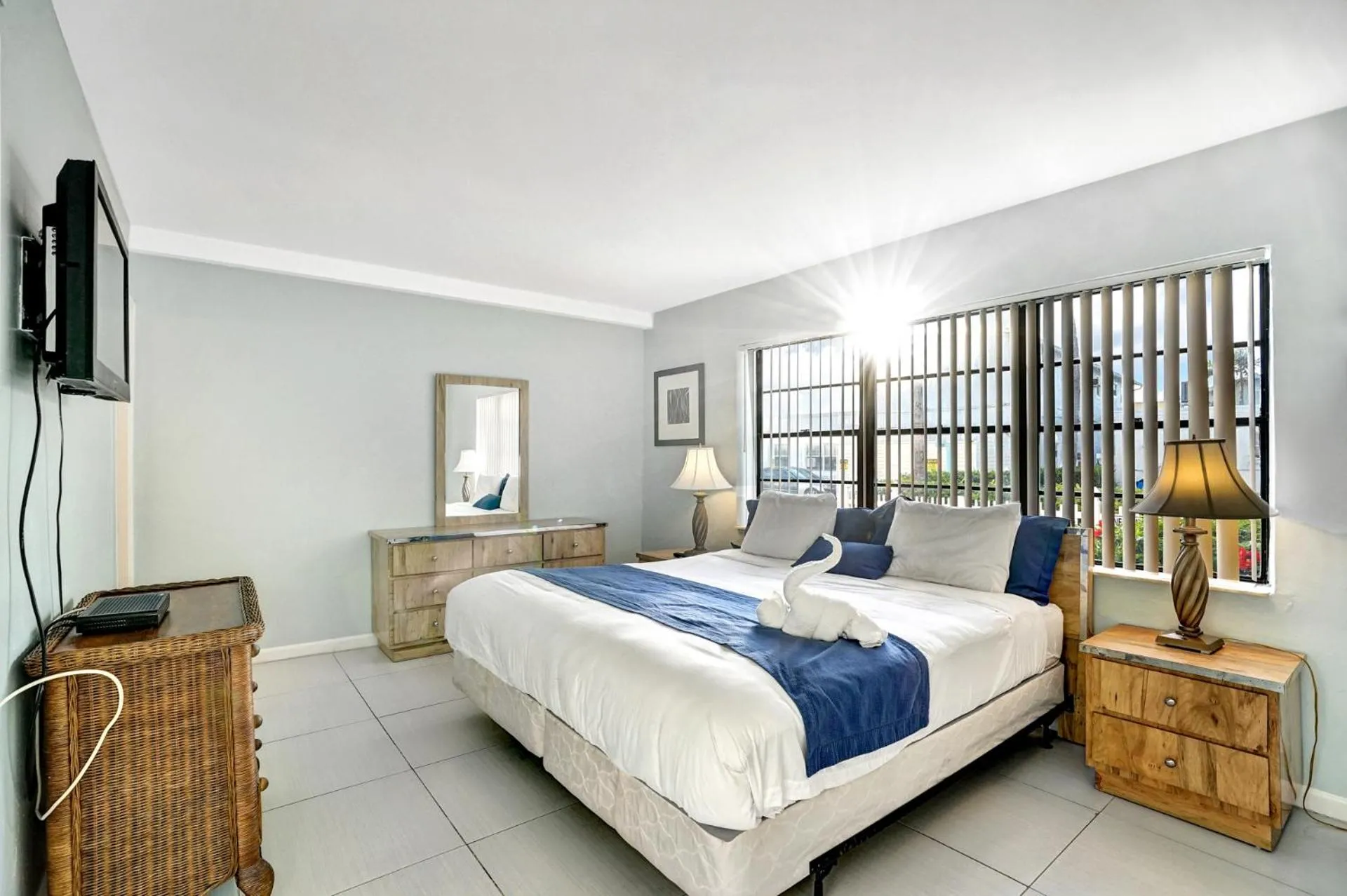 Photo of the whole room, Bed in Neptune Oceanfront Rentals