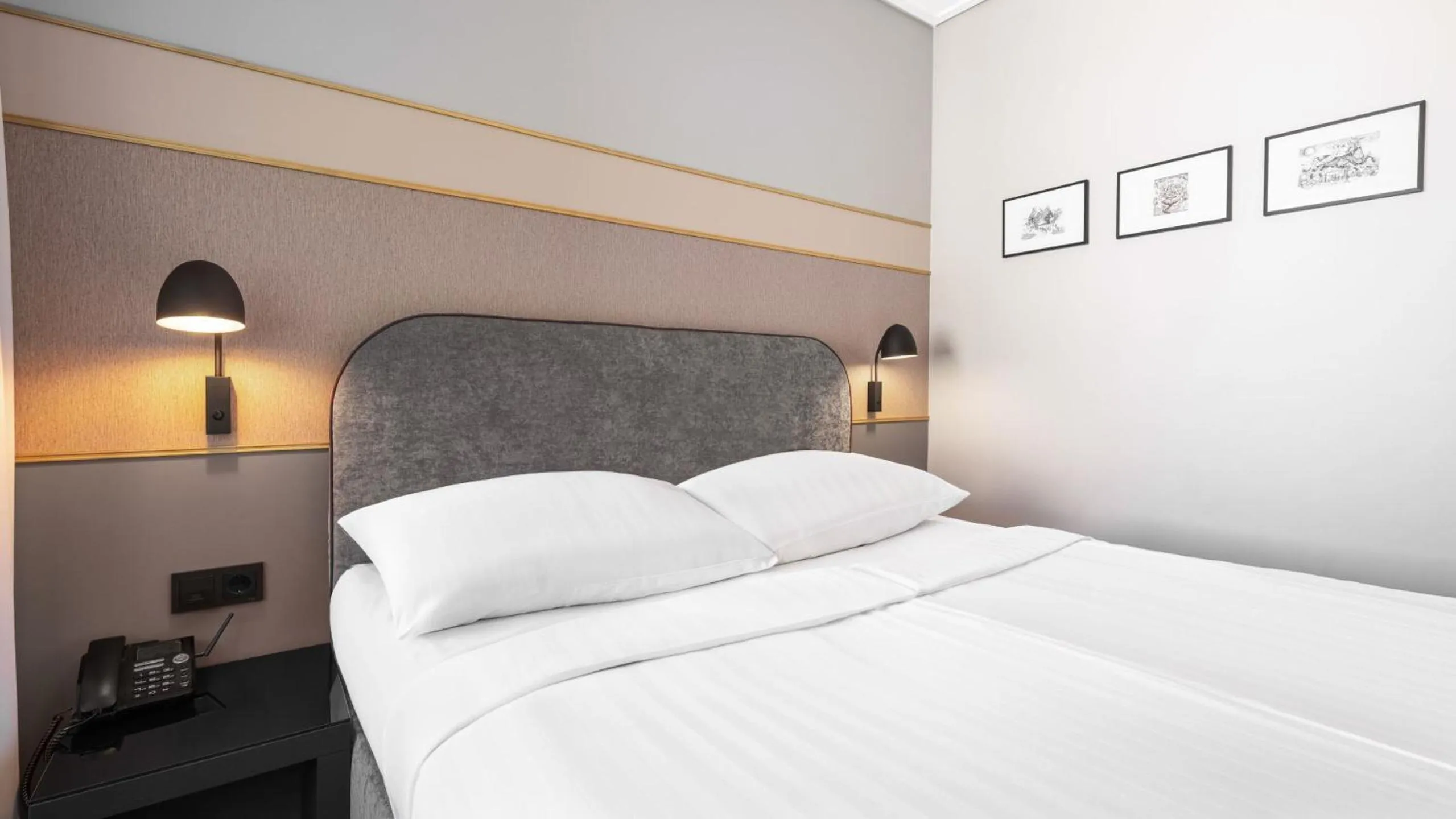 Bed in Fonnental Design Hotel Tallinn