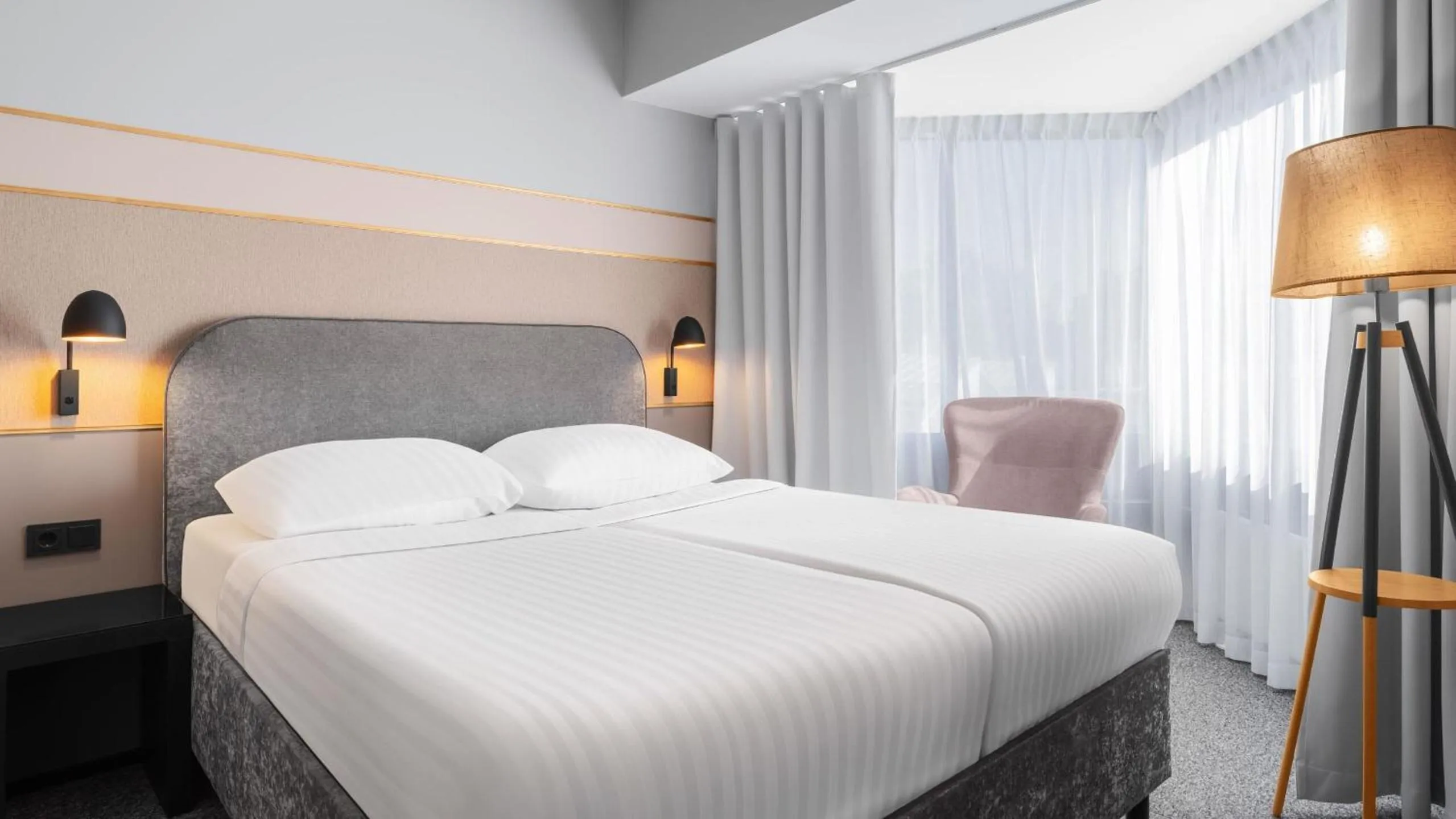 Bed in Fonnental Design Hotel Tallinn