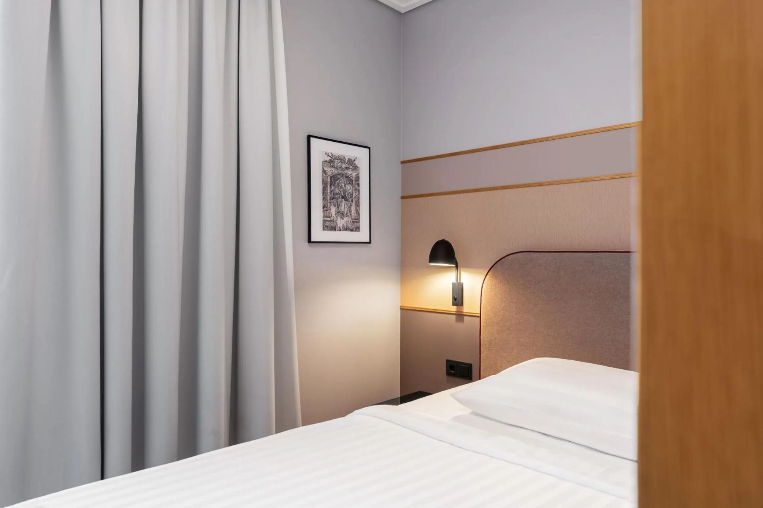 Bed in Fonnental Design Hotel Tallinn