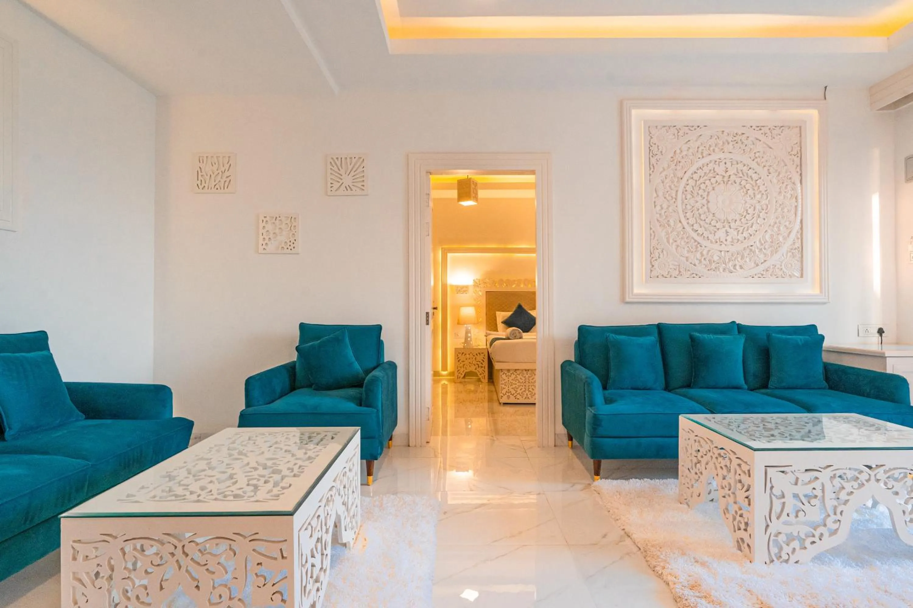 Living room in Lillywoods Zac Beach Resort, Calangute