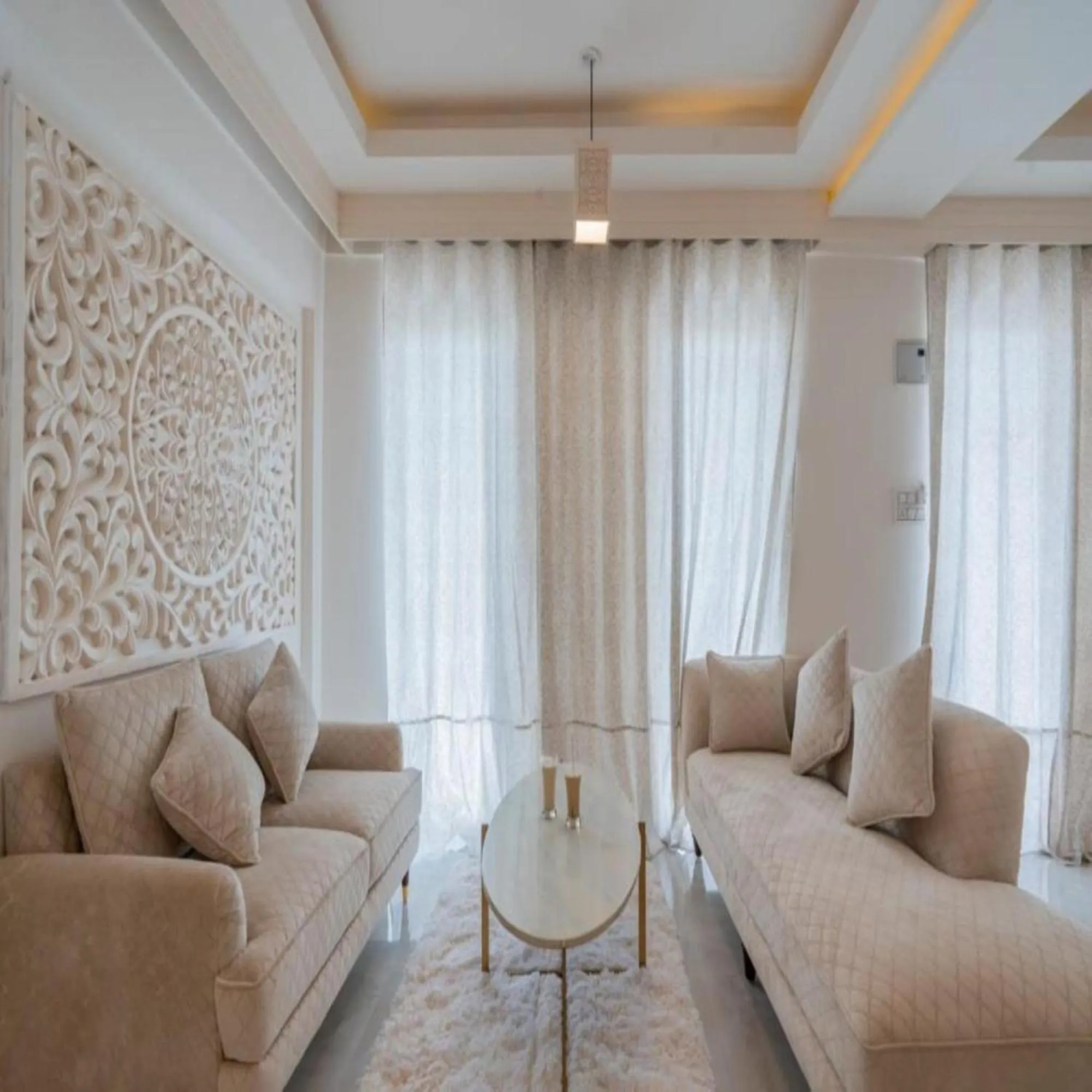 Seating area in Lillywoods Zac Beach Resort, Calangute