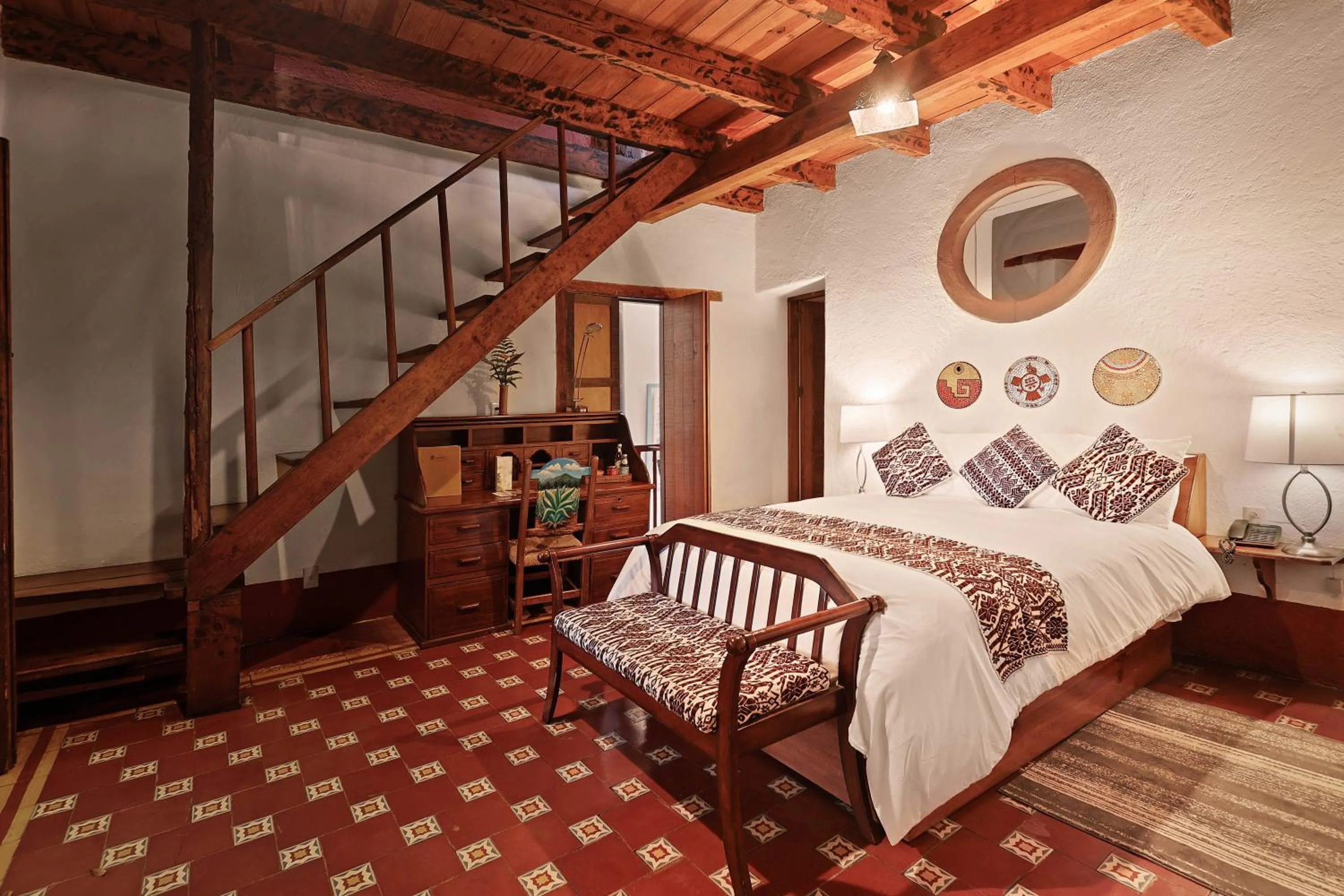 Bed in Mesón De Leyendas Breakfast & Downtown