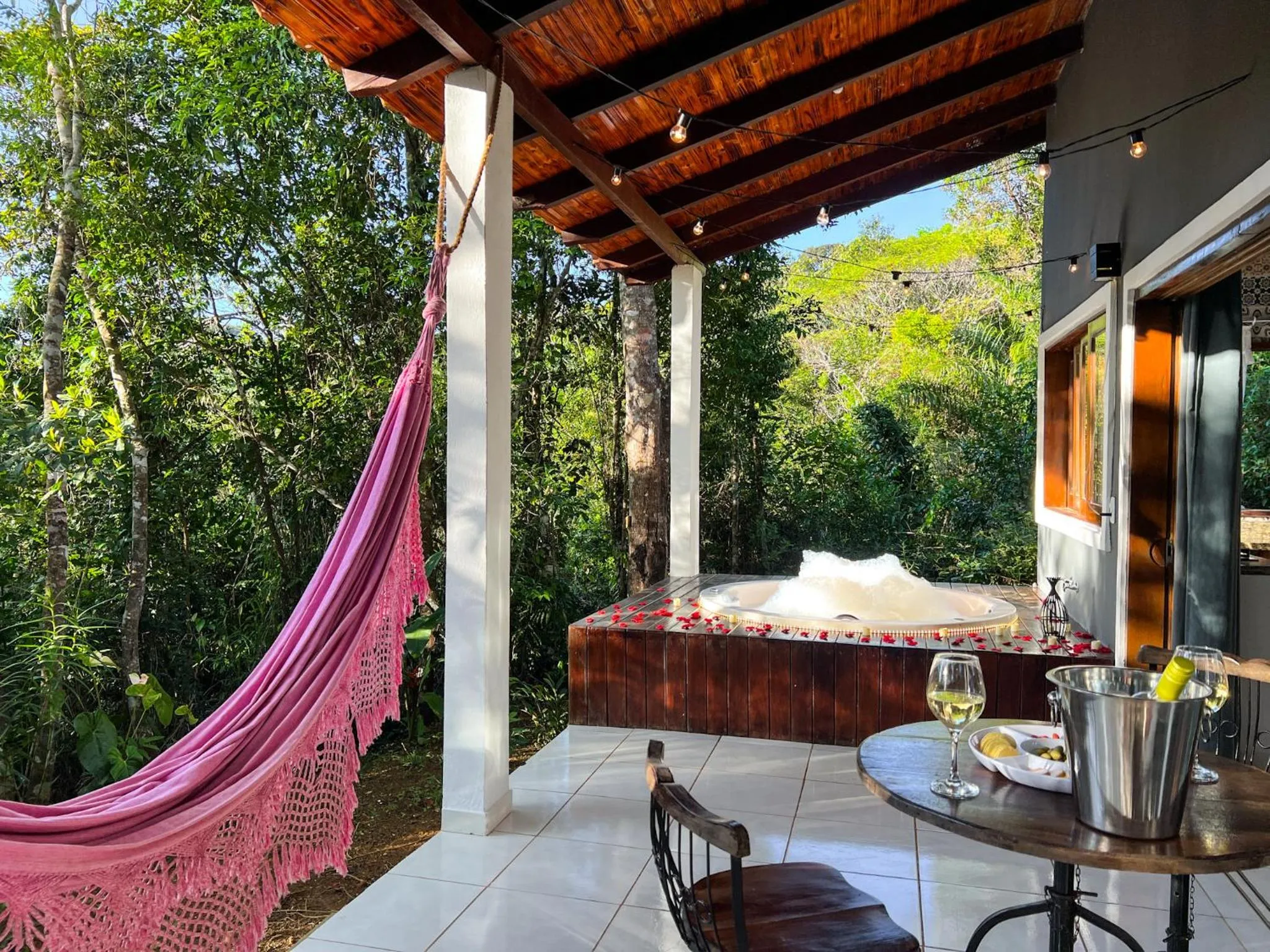 Balcony/Terrace in Chalés Pura Vida