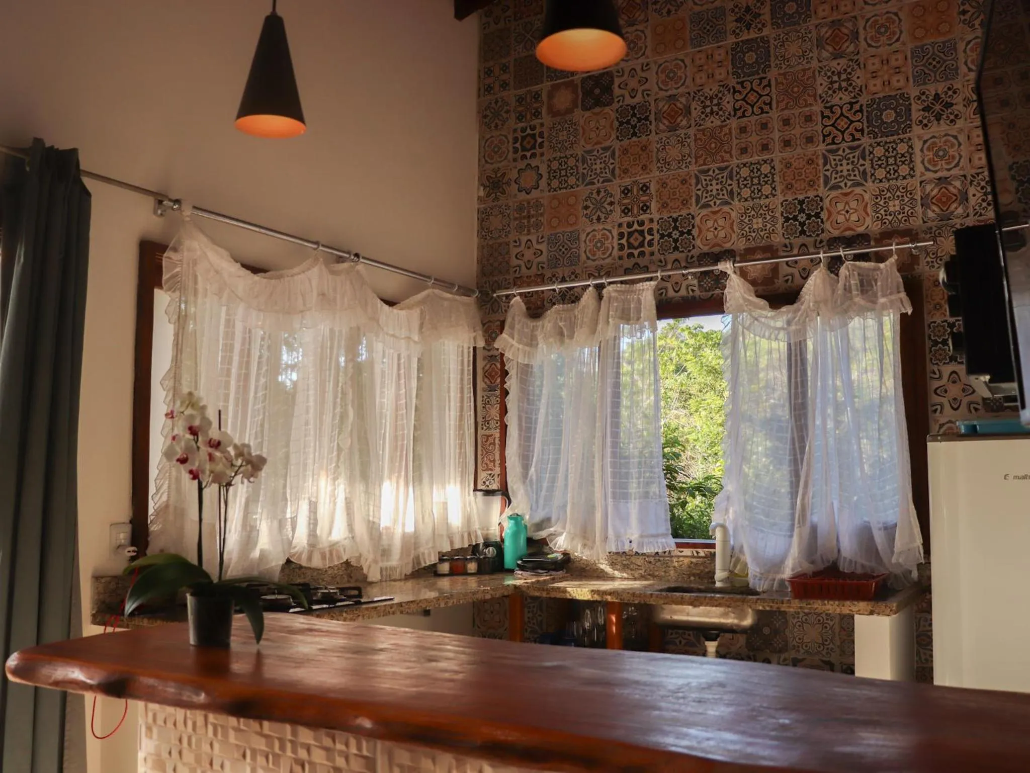 Kitchen or kitchenette in Chalés Pura Vida