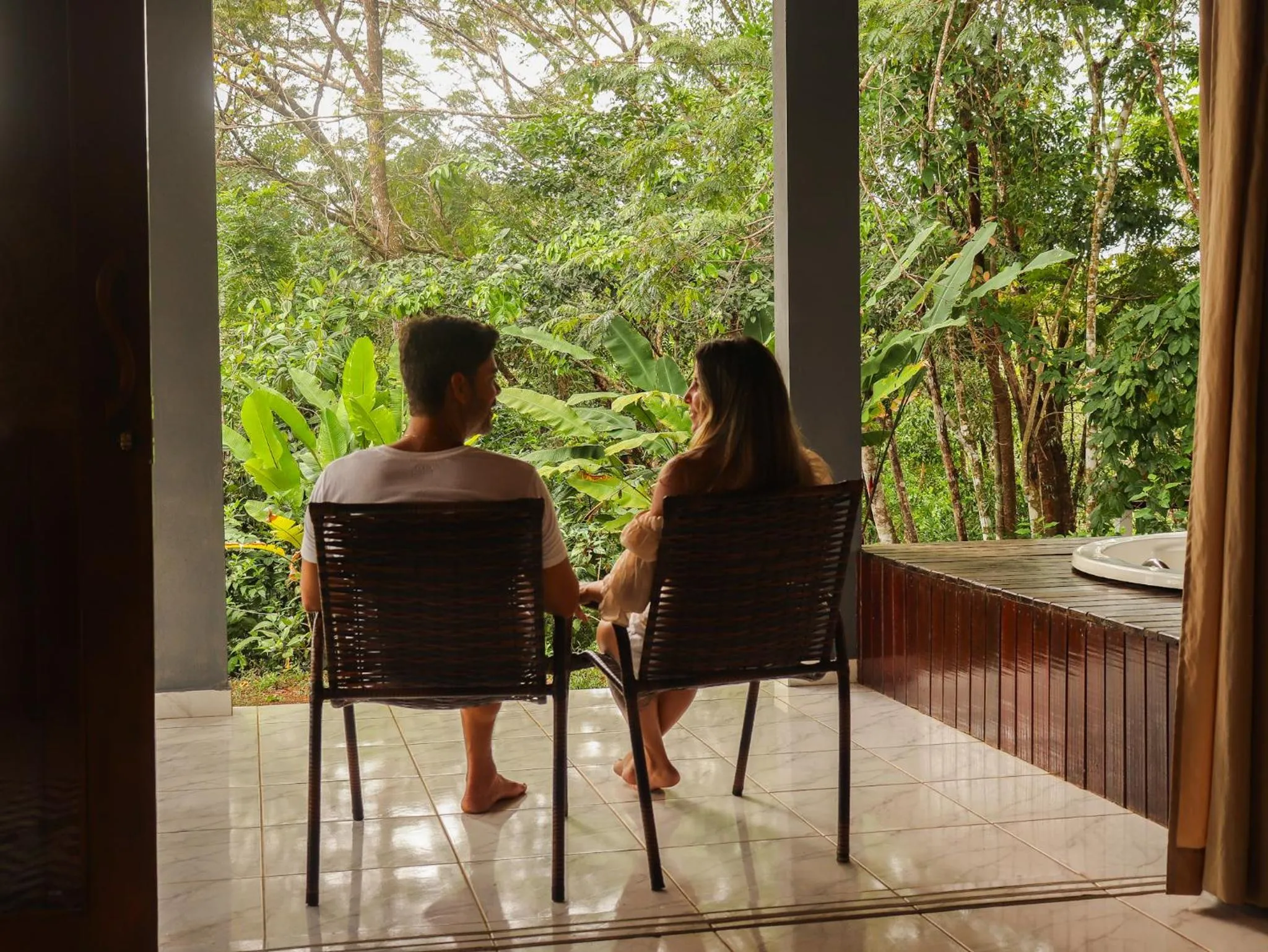 Balcony/Terrace in Chalés Pura Vida