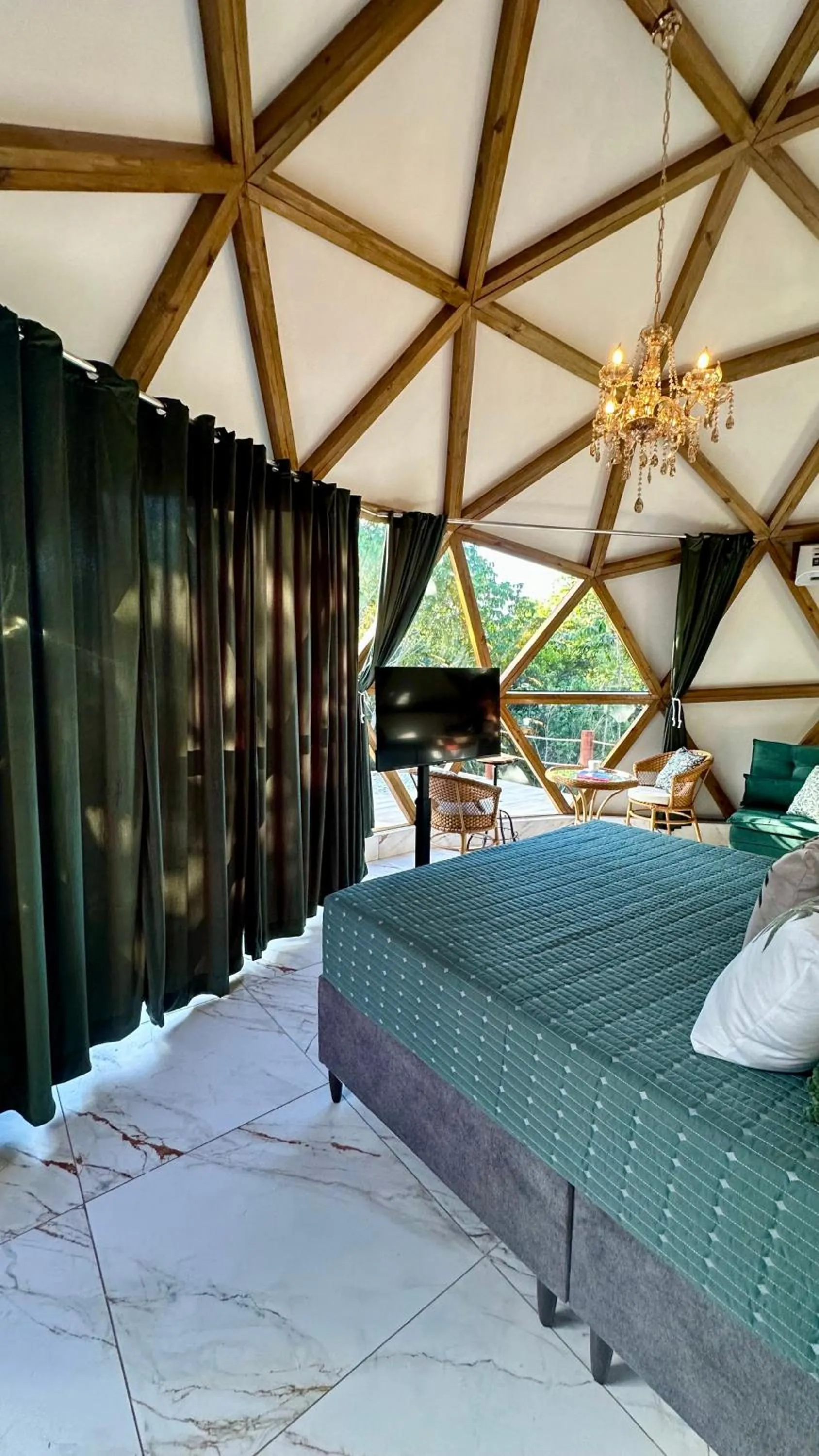 Bed in Chalés Pura Vida