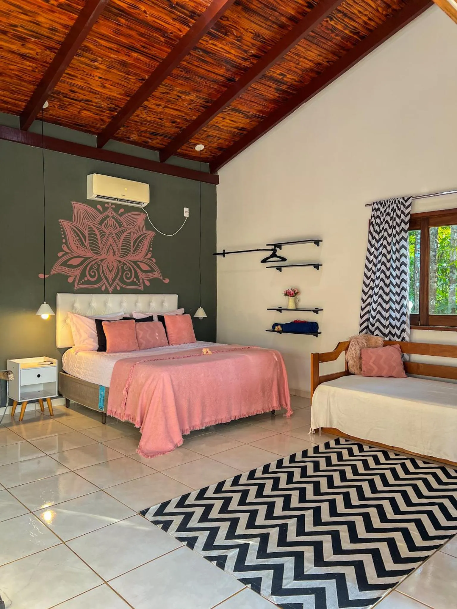 Bed in Chalés Pura Vida