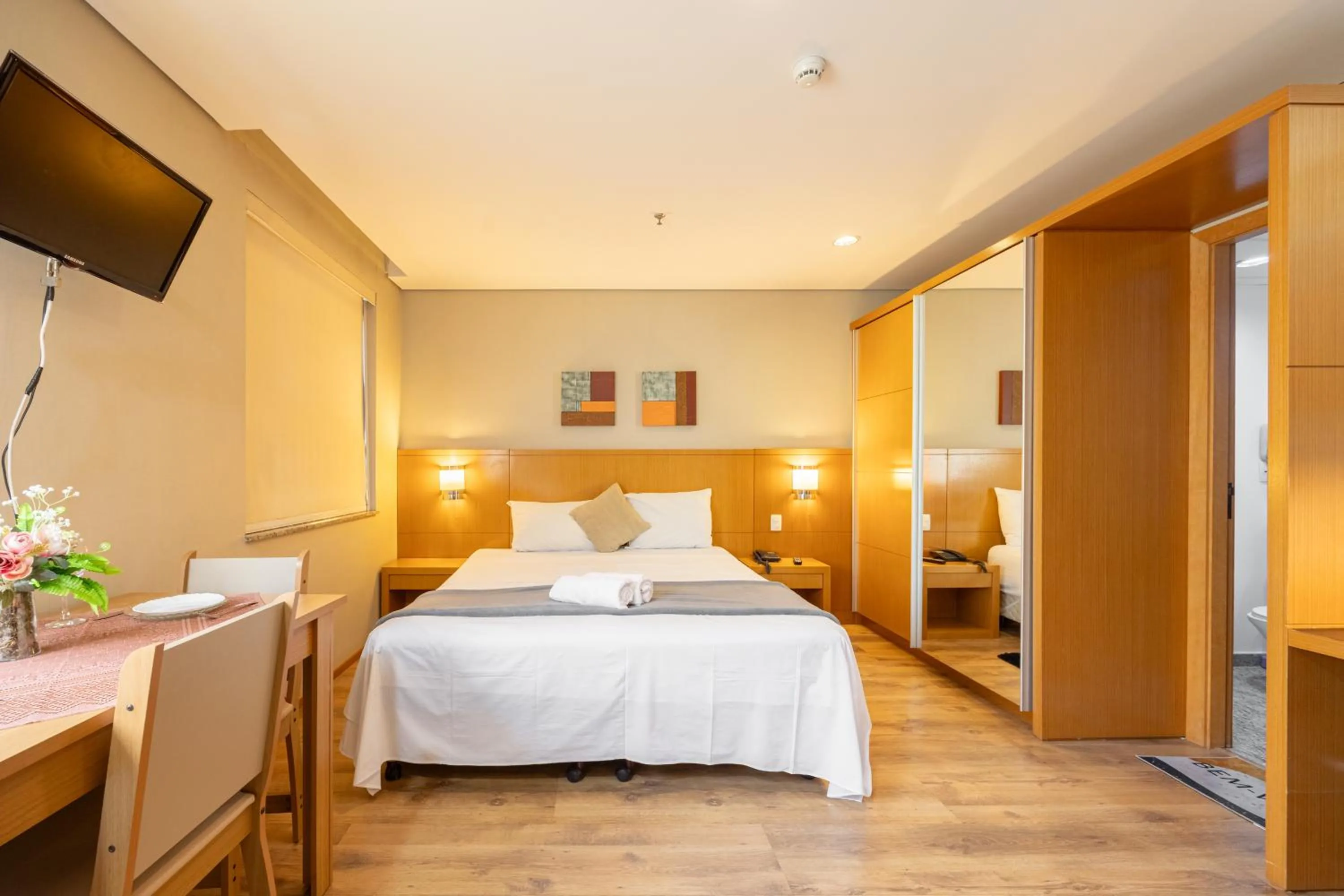 Bed in Hospedez - Flat Osasco Trade Center