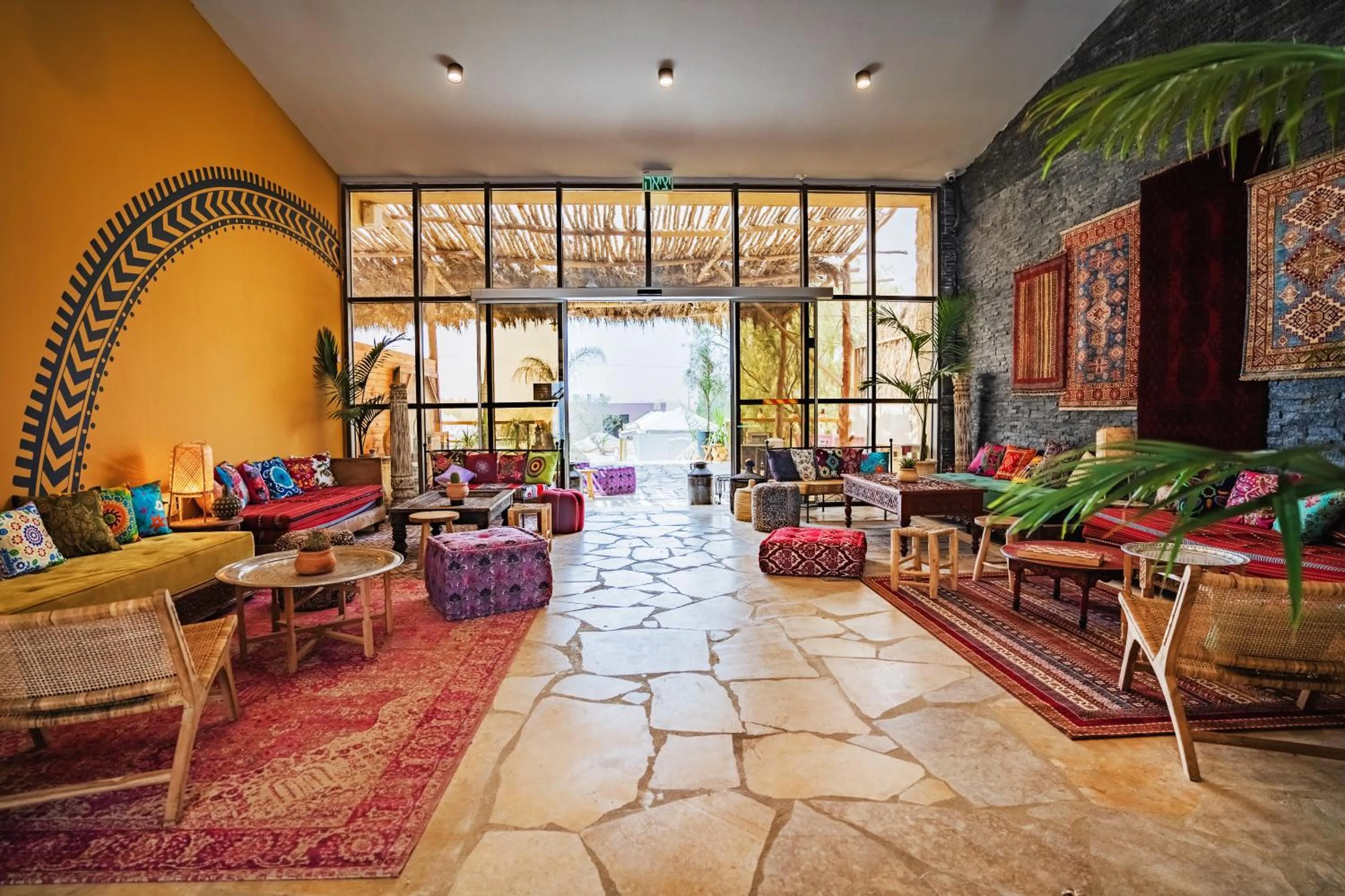 Living room, Lobby/Reception in Selina Desert Garden Ramon