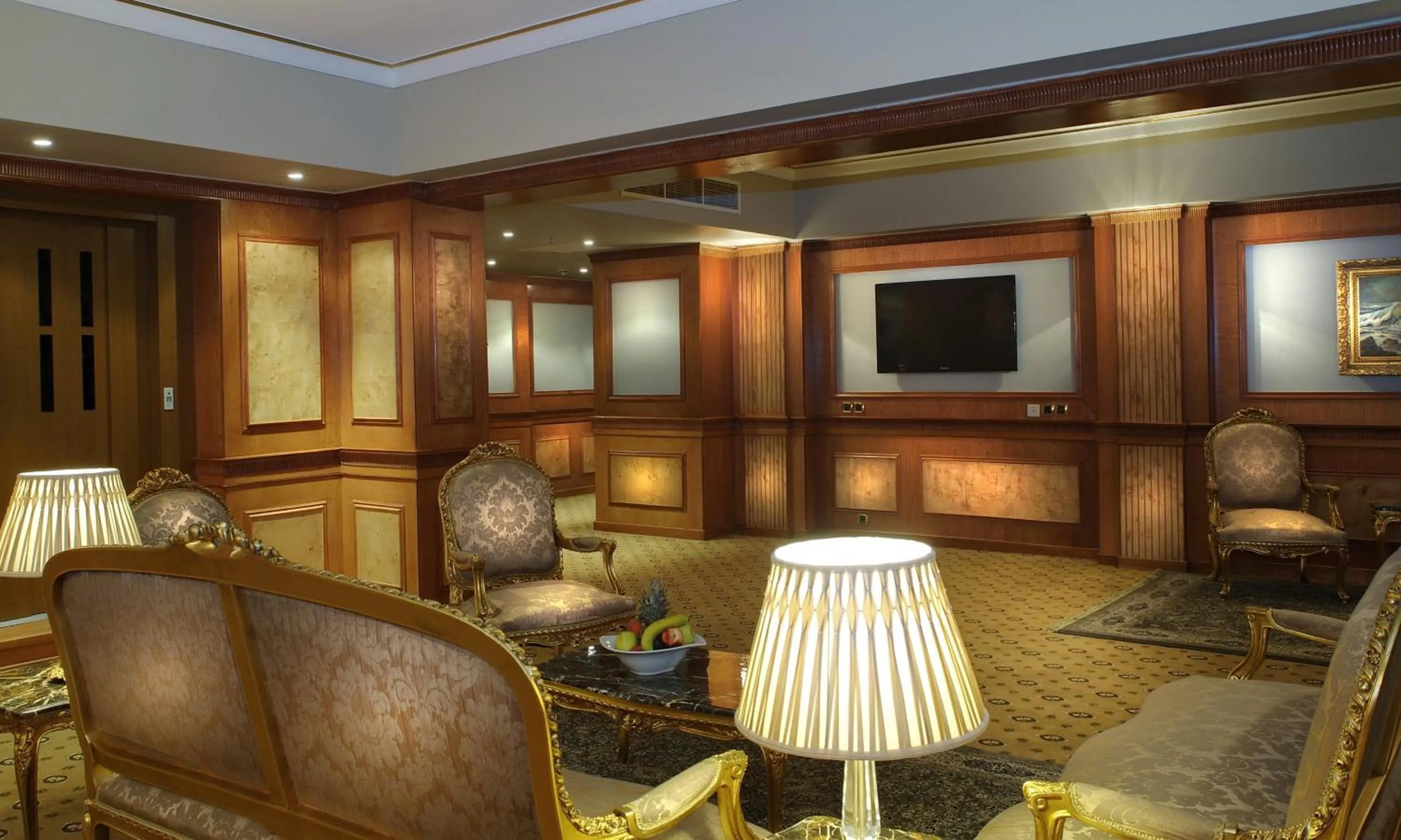 Seating area in Tolip Hotel Alexandria