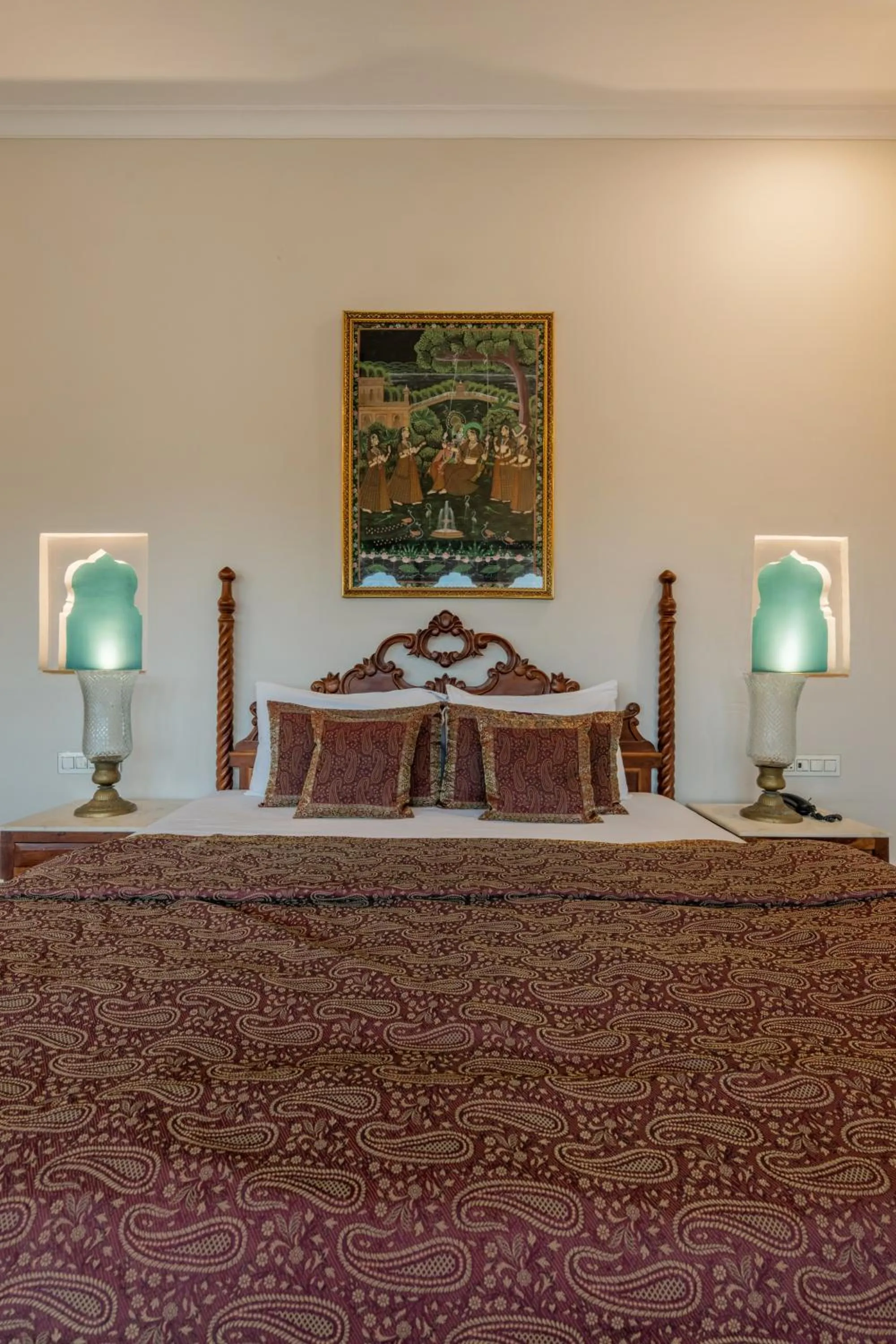 View (from property/room), Bed in Rajasthan Palace - A Heritage Boutique Hotel in Jaipur