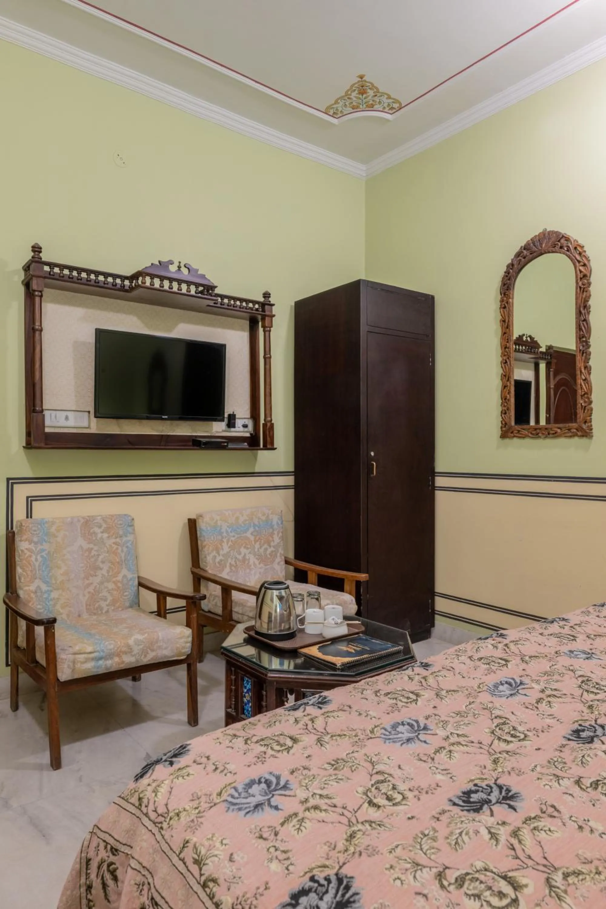 Bed in Rajasthan Palace - A Heritage Boutique Hotel in Jaipur