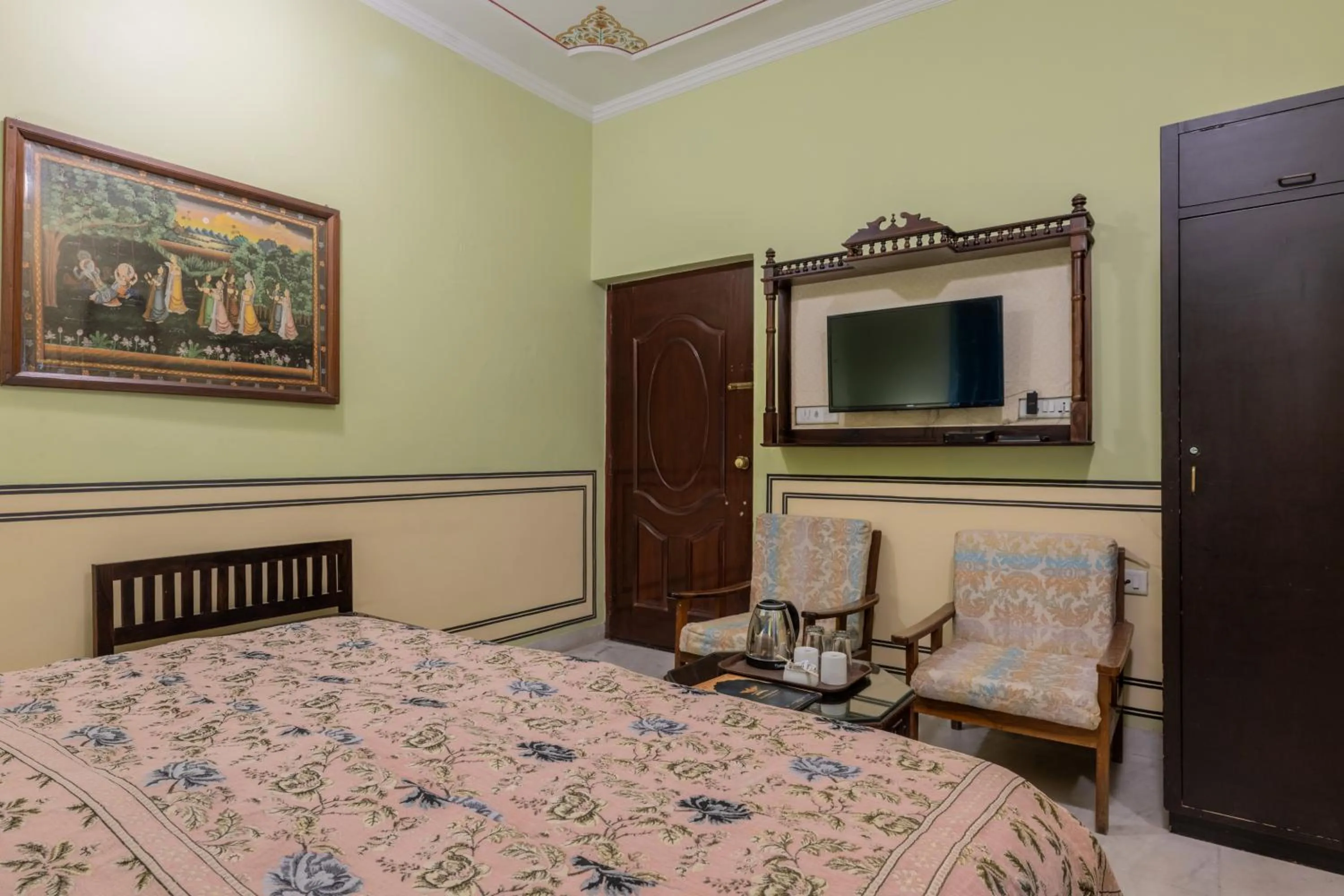 Bed in Rajasthan Palace - A Heritage Boutique Hotel in Jaipur