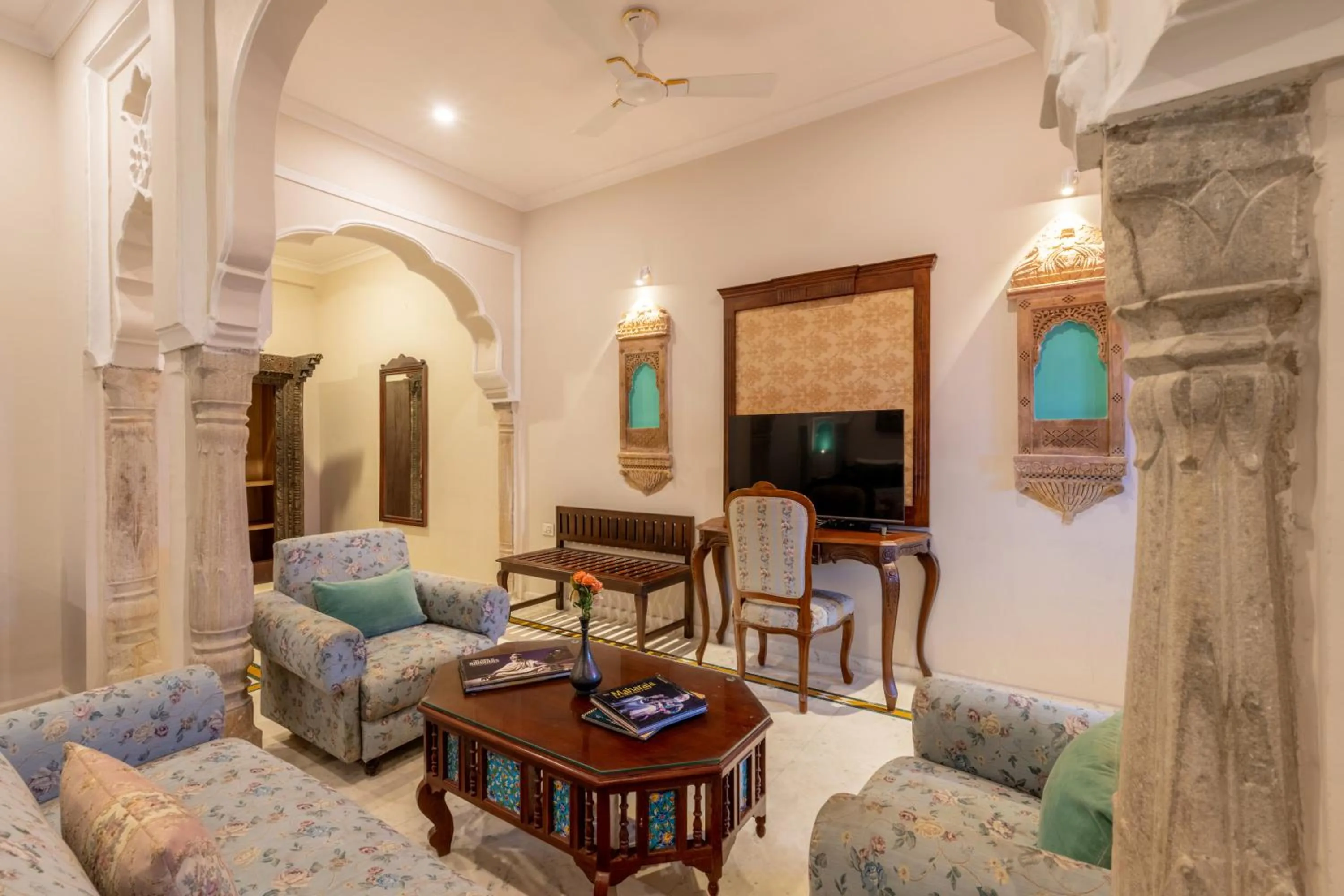 TV and multimedia in Rajasthan Palace - A Heritage Boutique Hotel in Jaipur