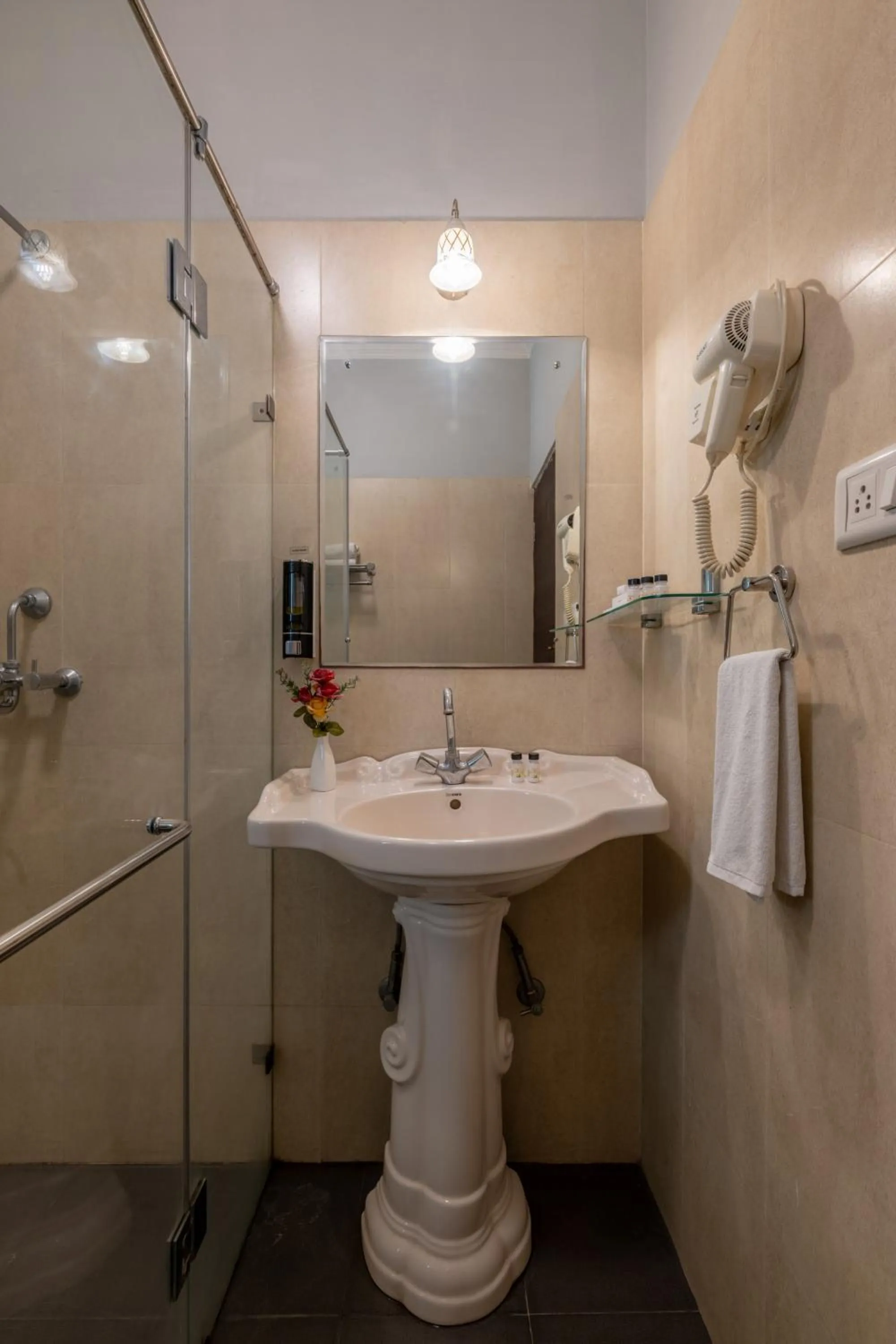 Shower in Rajasthan Palace - A Heritage Boutique Hotel in Jaipur