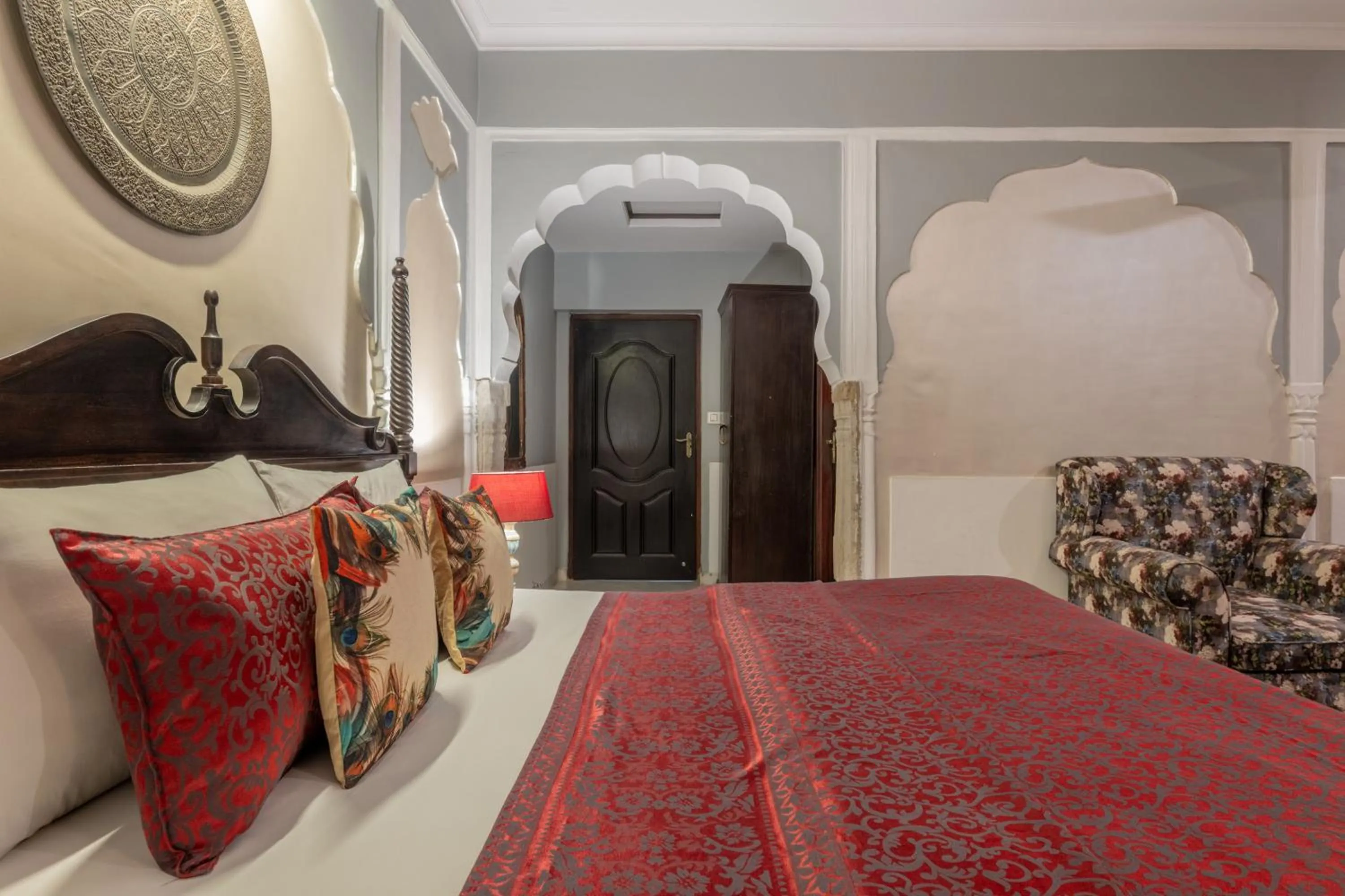 Bed in Rajasthan Palace - A Heritage Boutique Hotel in Jaipur