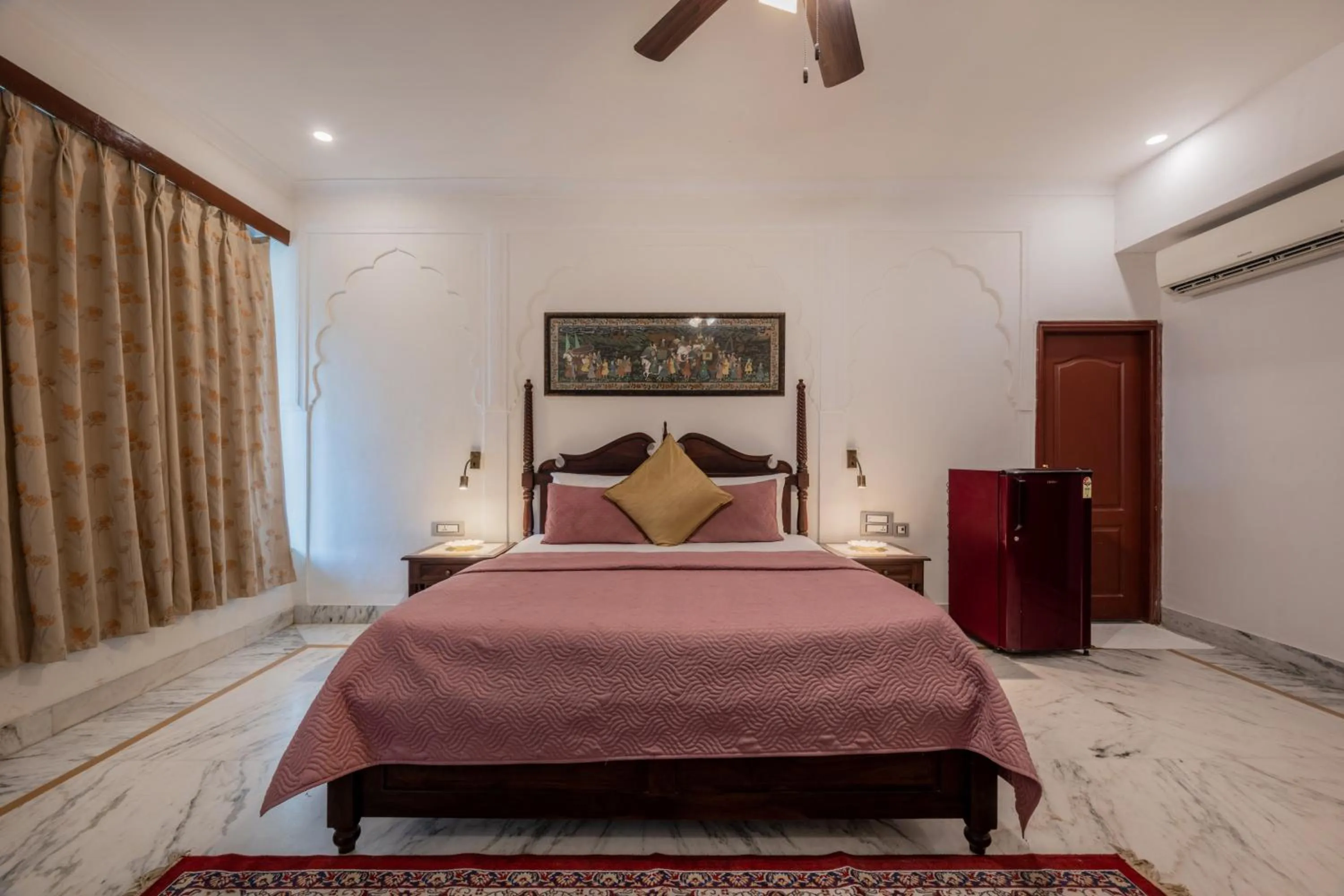 Bed in Rajasthan Palace - A Heritage Boutique Hotel in Jaipur
