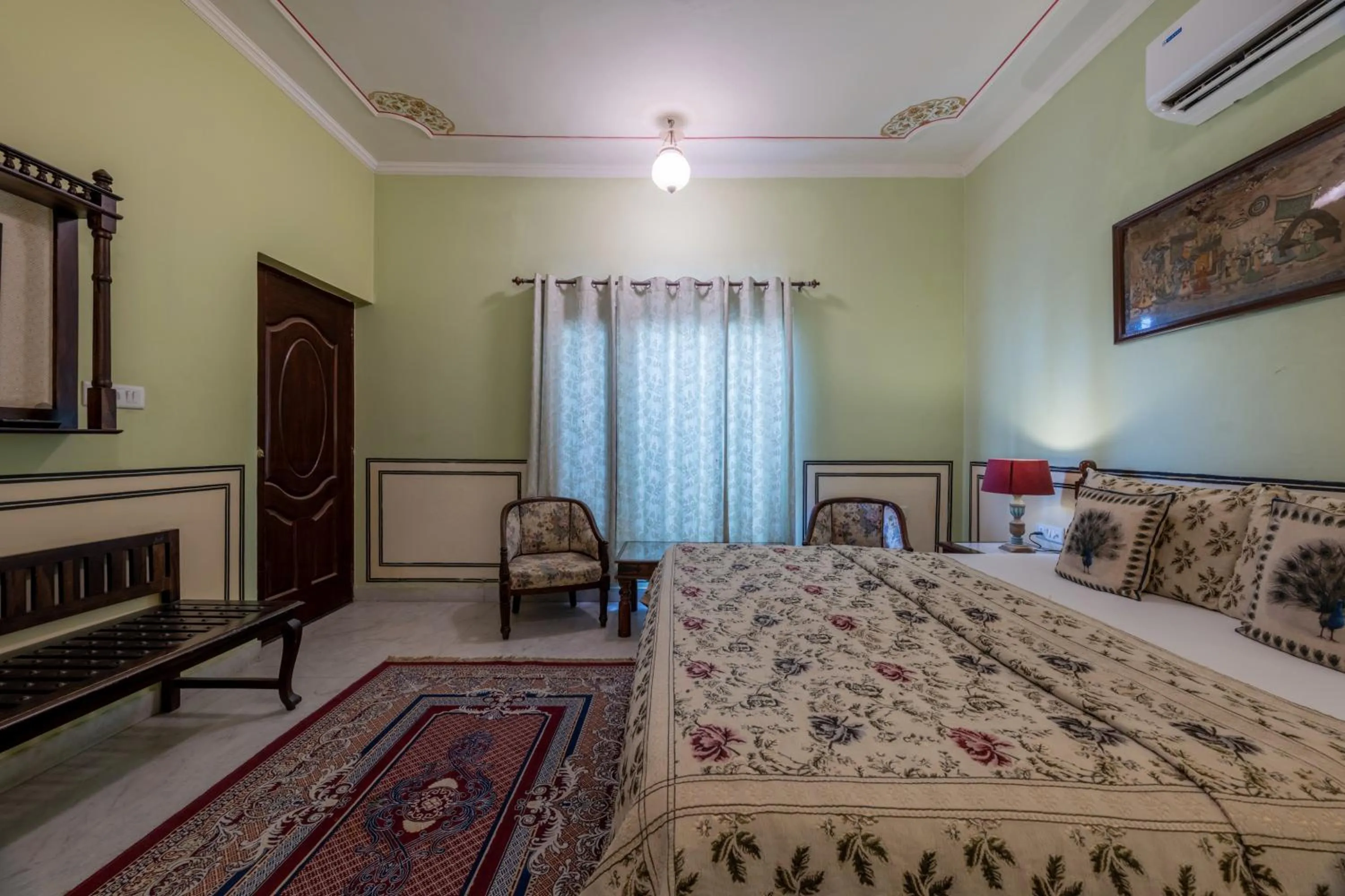 Bed in Rajasthan Palace - A Heritage Boutique Hotel in Jaipur