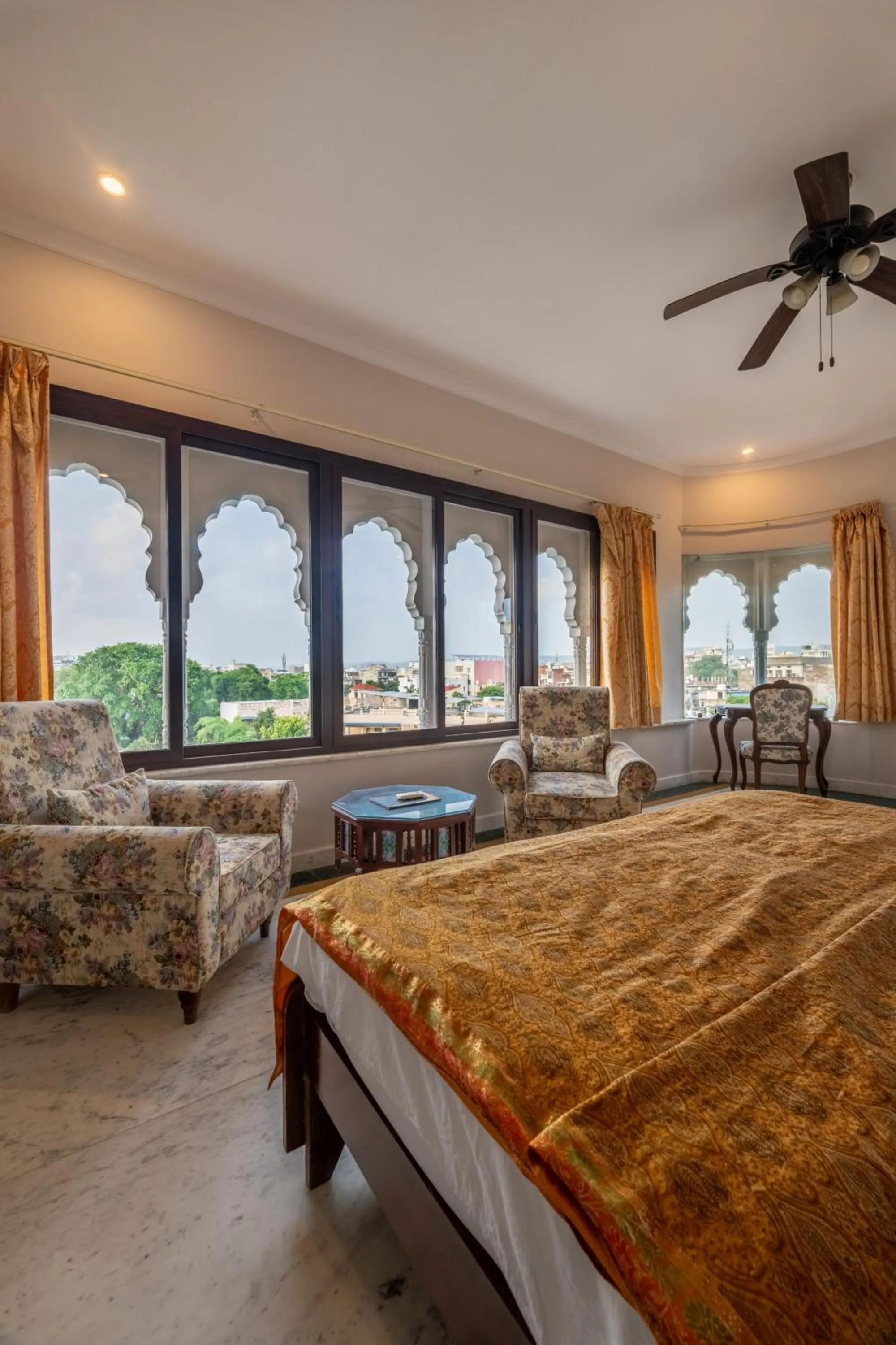 Bed in Rajasthan Palace - A Heritage Boutique Hotel in Jaipur