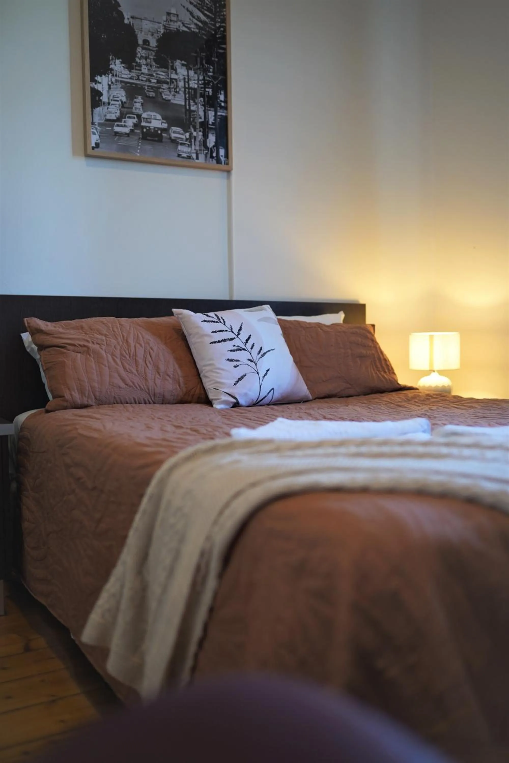 Bed in The Beaconsfield Hotel