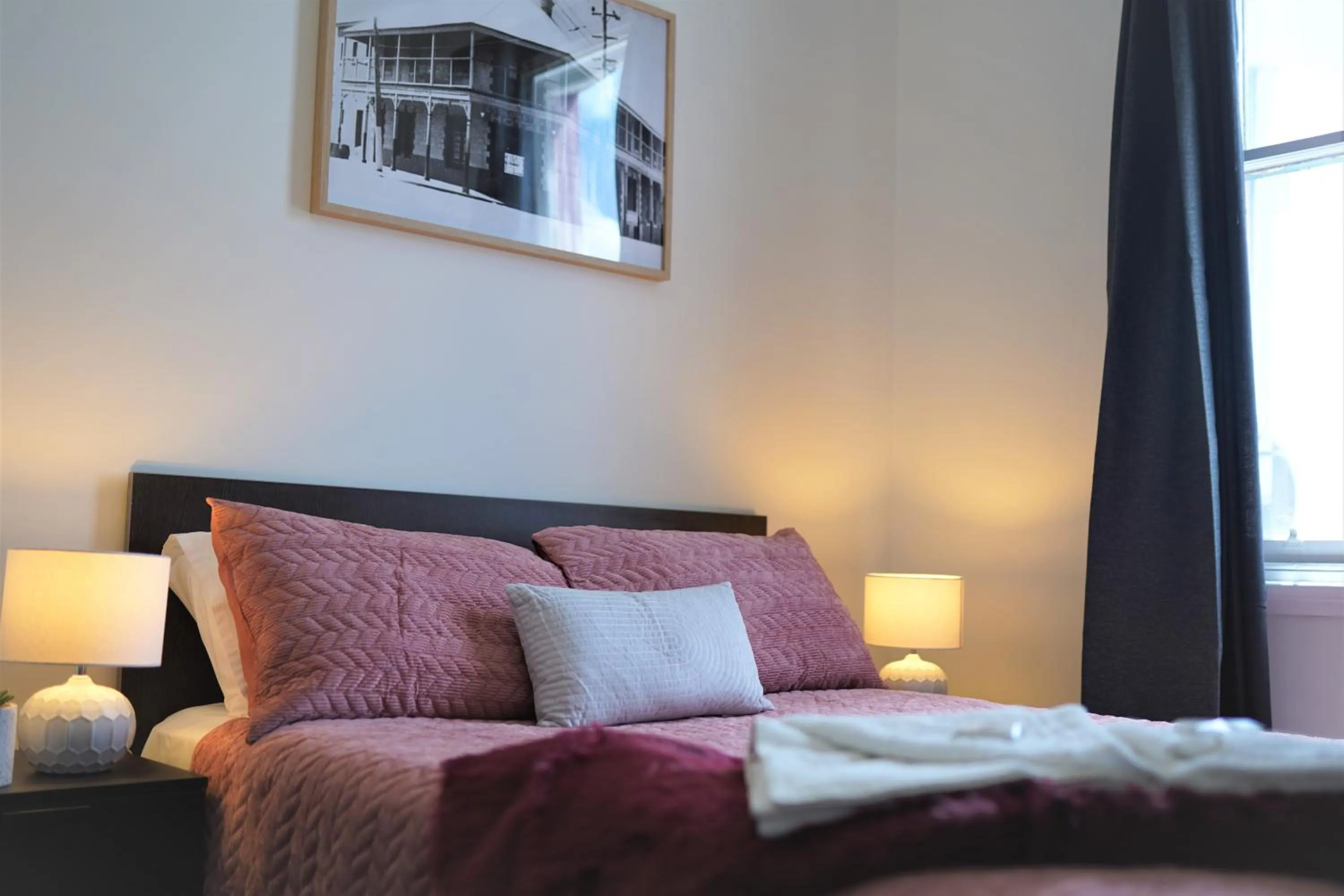 Bed in The Beaconsfield Hotel