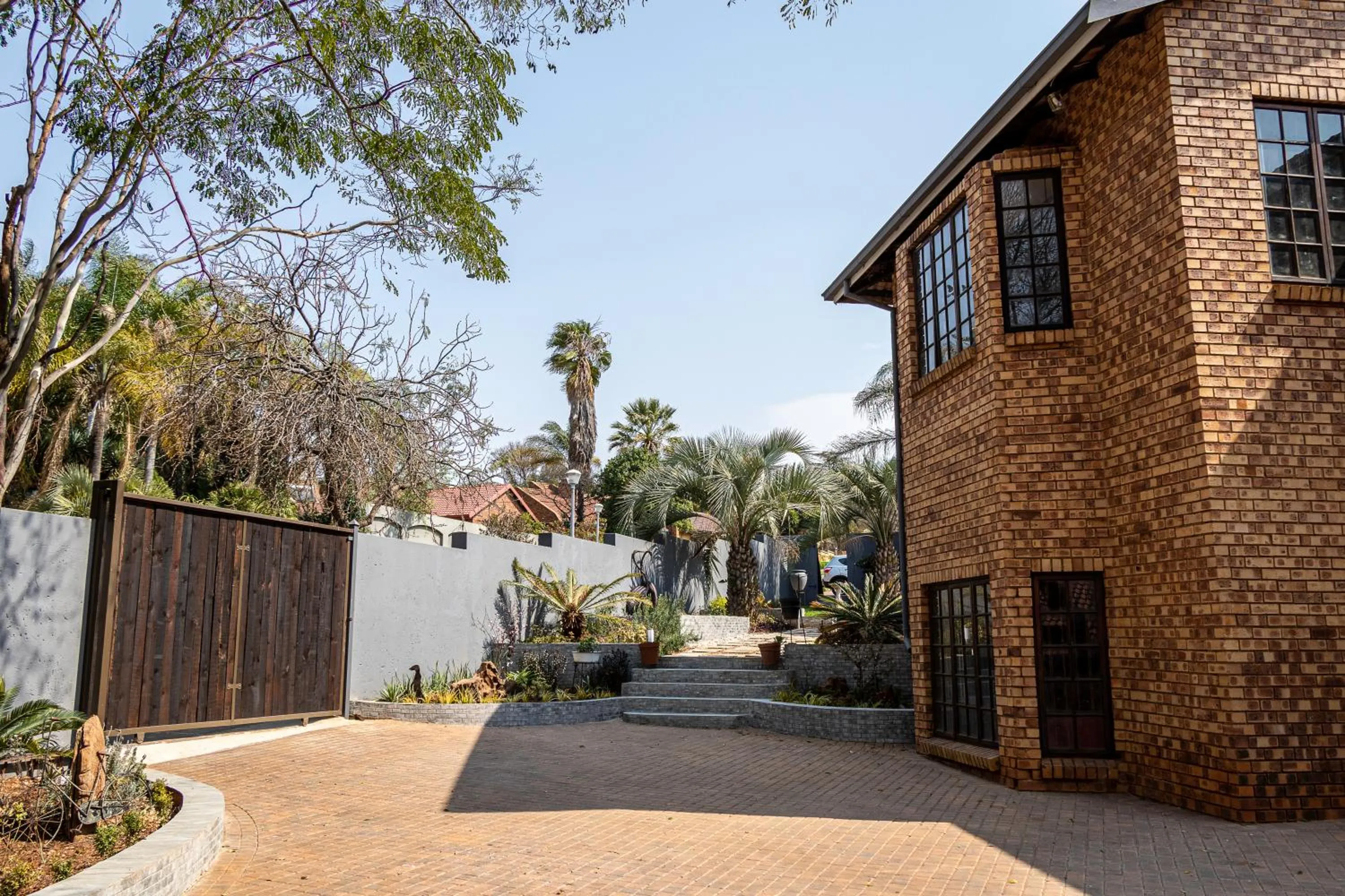 Garden view in Mereke Manor