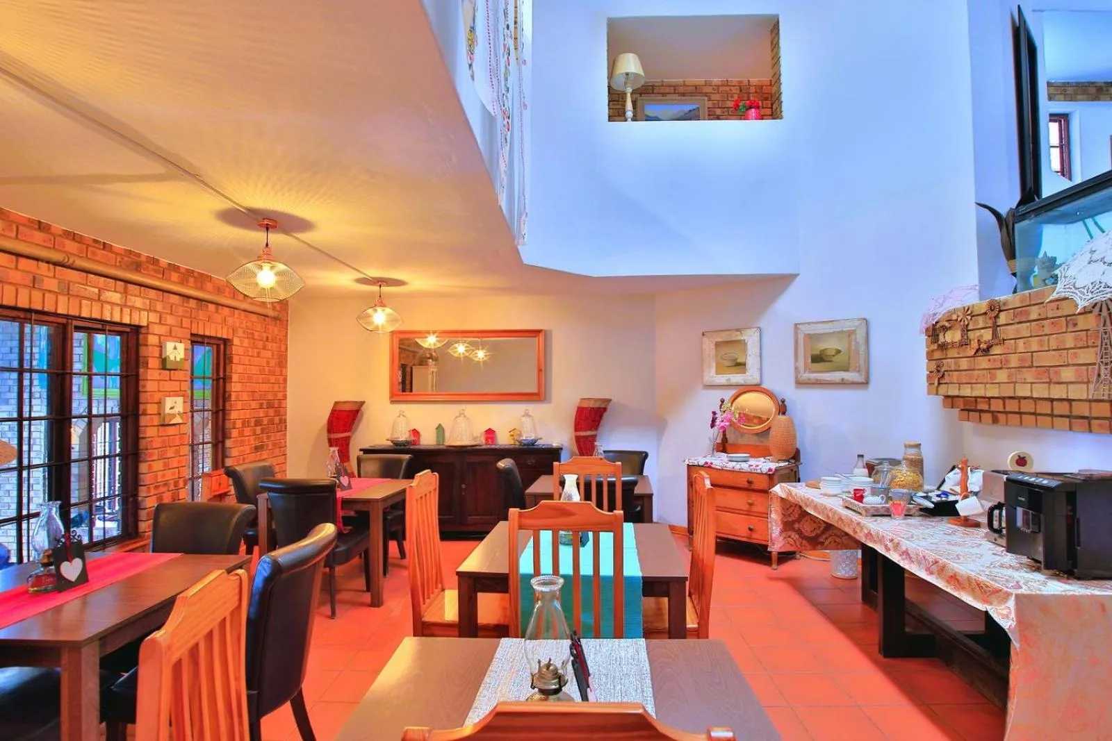 Dining area in Mereke Manor