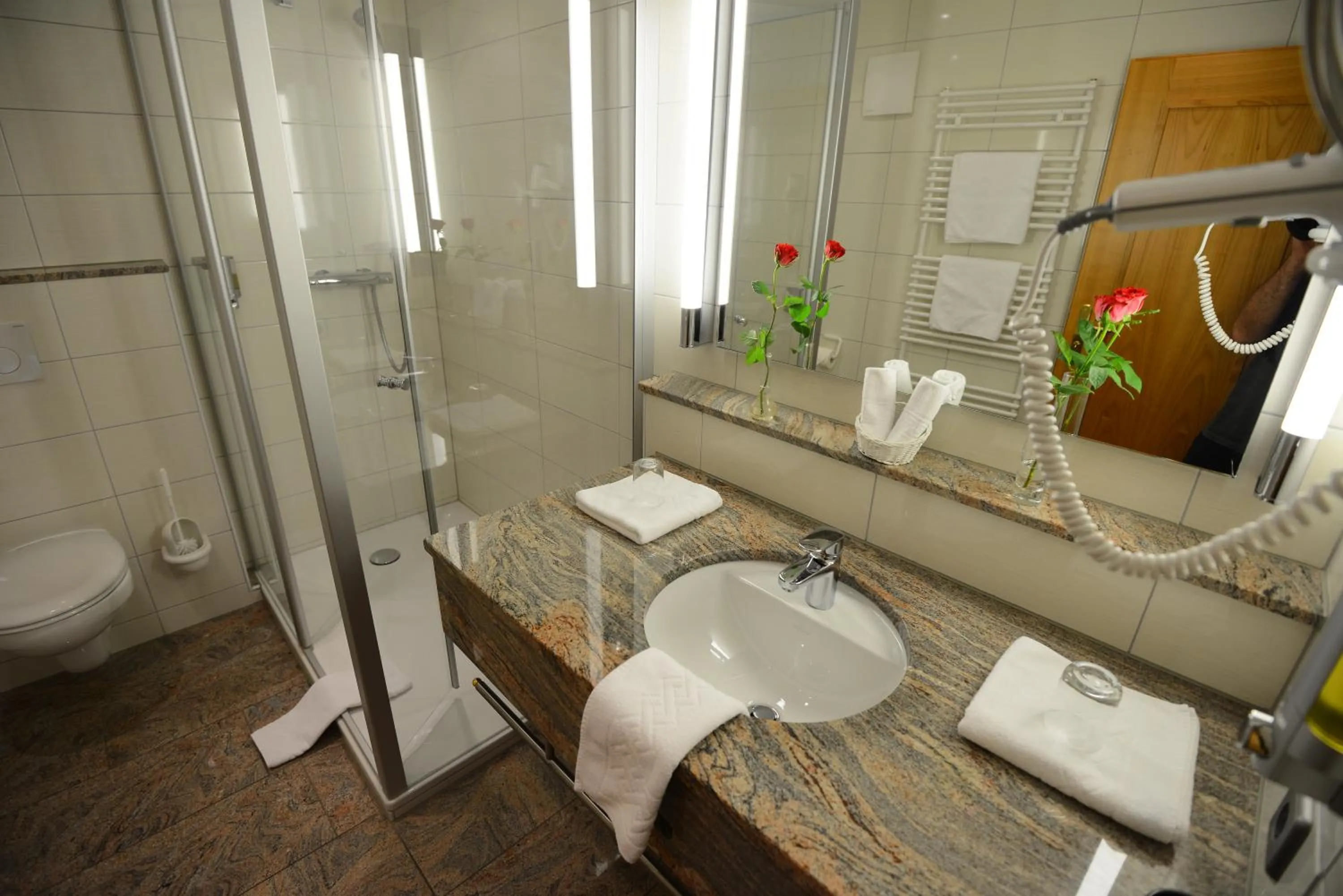 Bathroom in Möhringers Schwarzwald Hotel