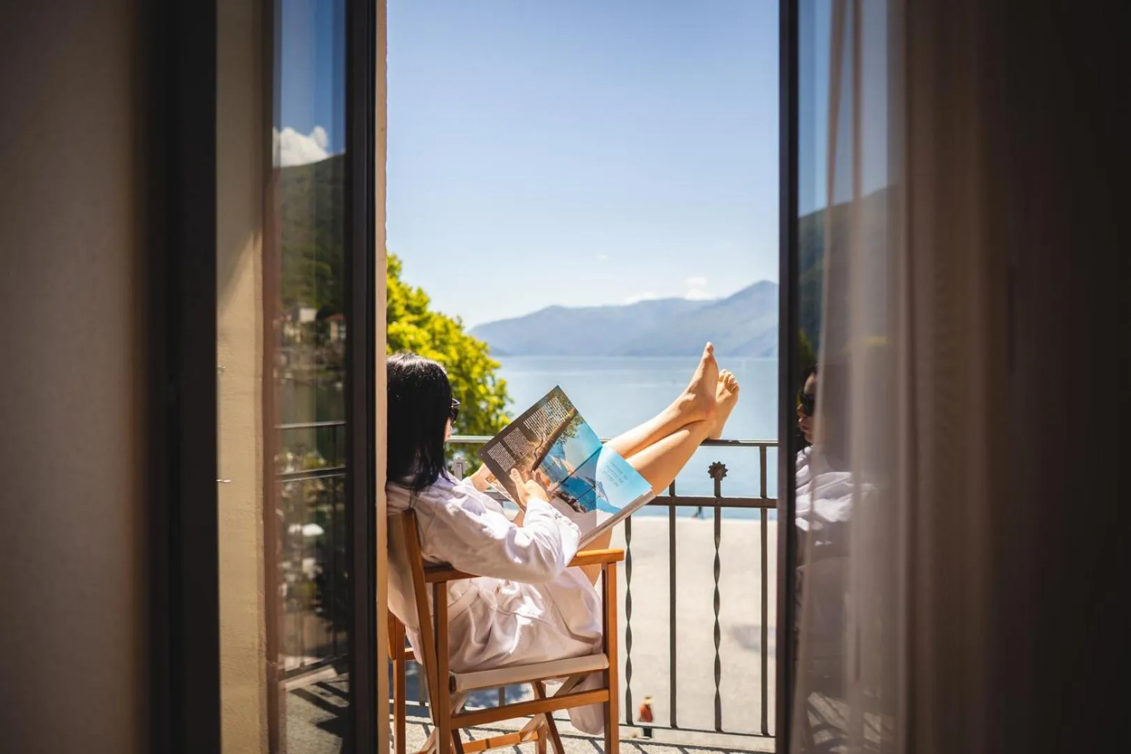 Balcony/Terrace in Hotel la Meridiana, Lake & SPA